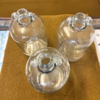 Vintage Glass 1 Gallon Demi John Flagons (Set of 3)