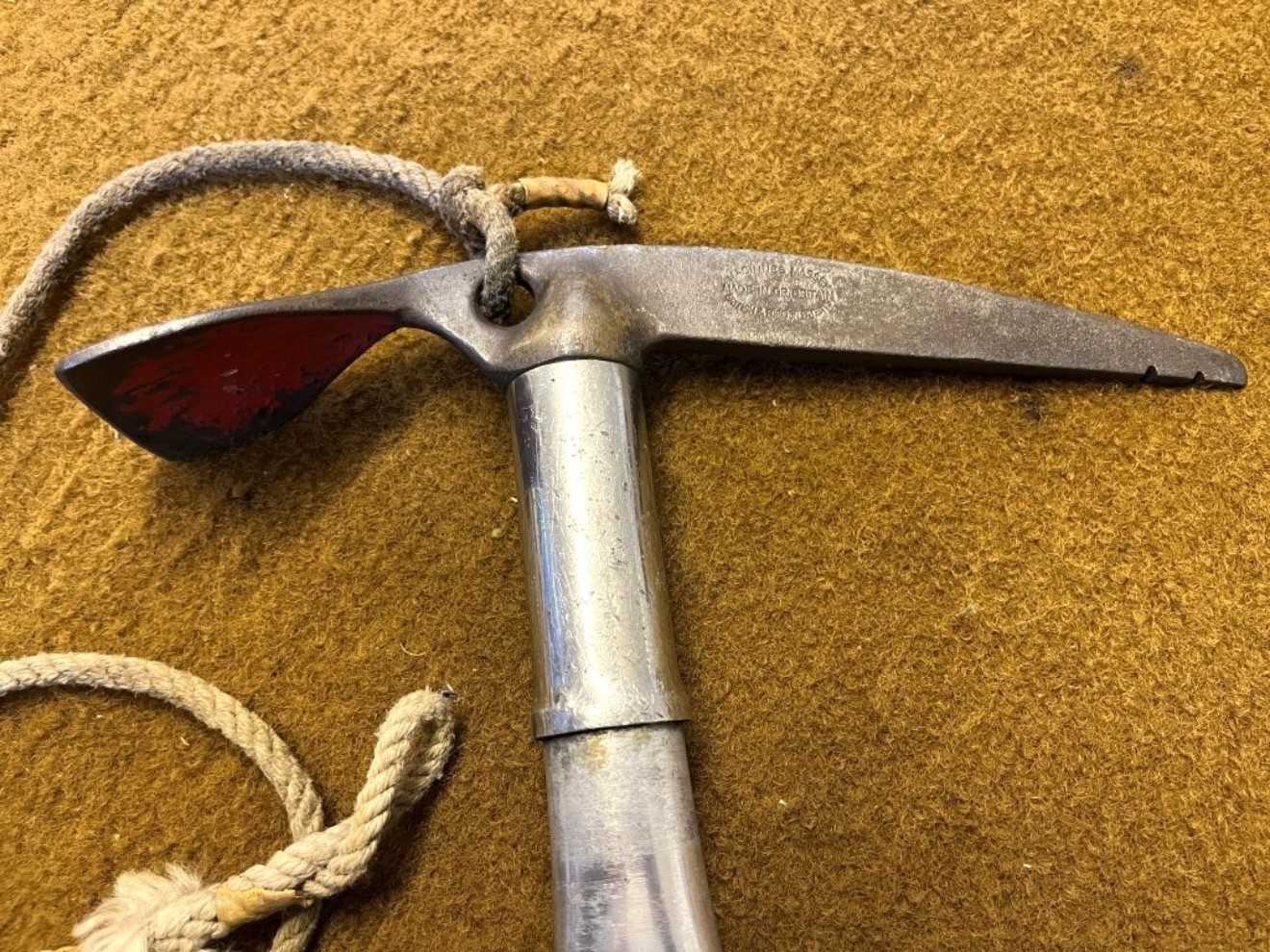 Vintage MacInnes Massey Mountaineering Ice Axe