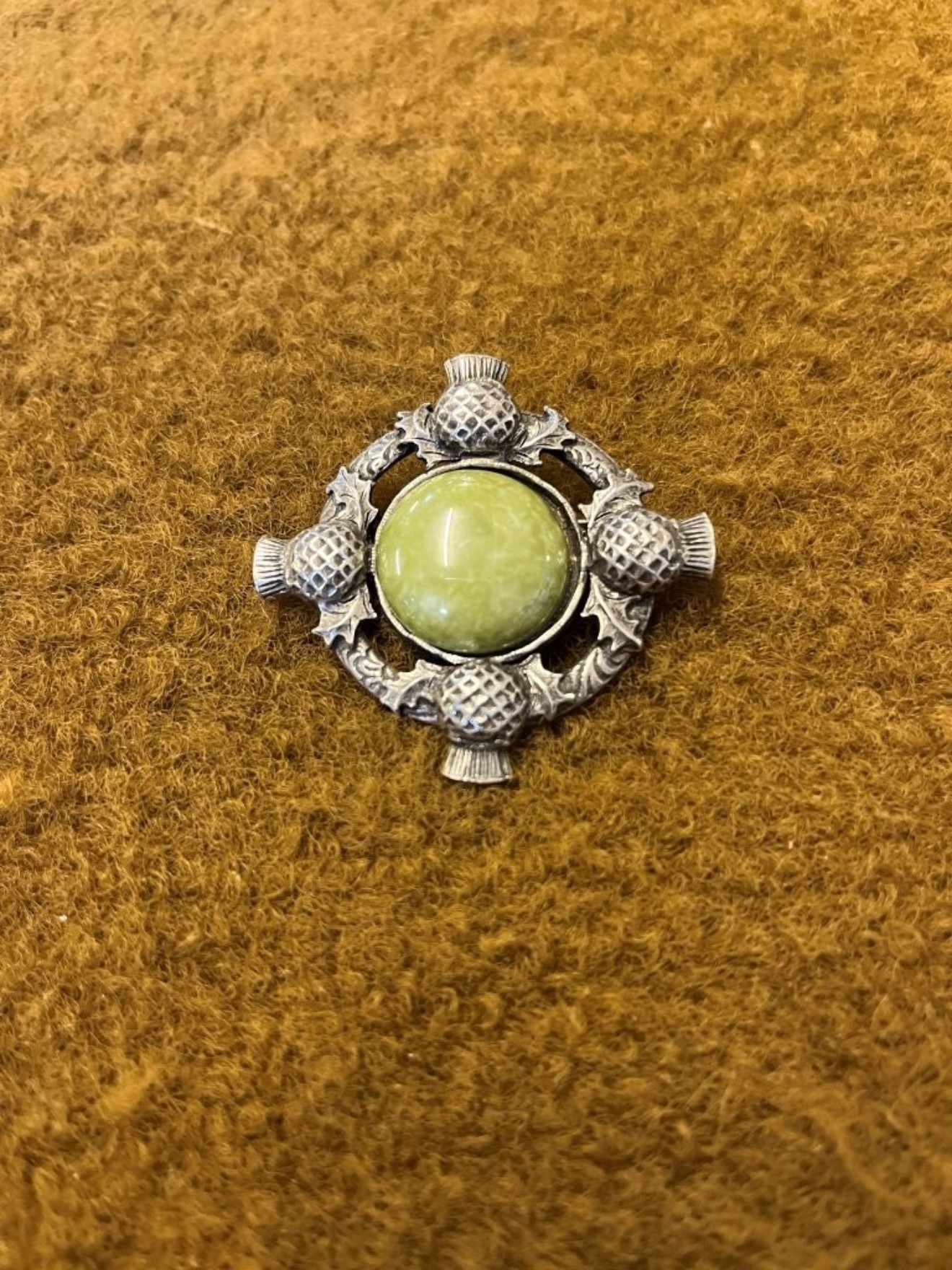 Vintage Scottish Thistle Design Brooch