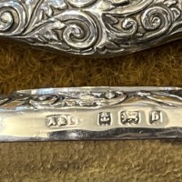 Edwardian Sterling Silver Nail Buffer / Pin Cushion by Adie & Lovekin Ltd Birmingham