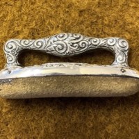 Edwardian Sterling Silver Nail Buffer / Pin Cushion by Adie & Lovekin Ltd Birmingham