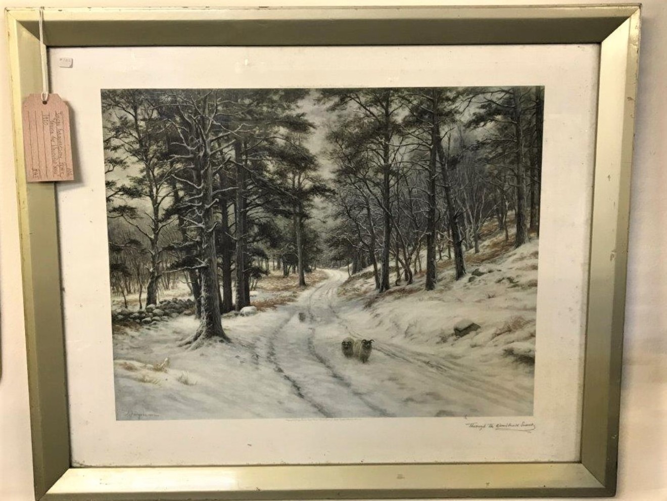 Joseph Farquharson Print “Through the Woodland Snow”