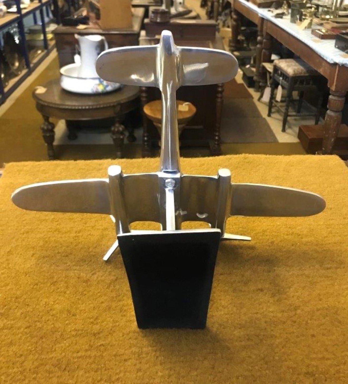 Vintage Art Deco Style Aeroplane Desk Ornament