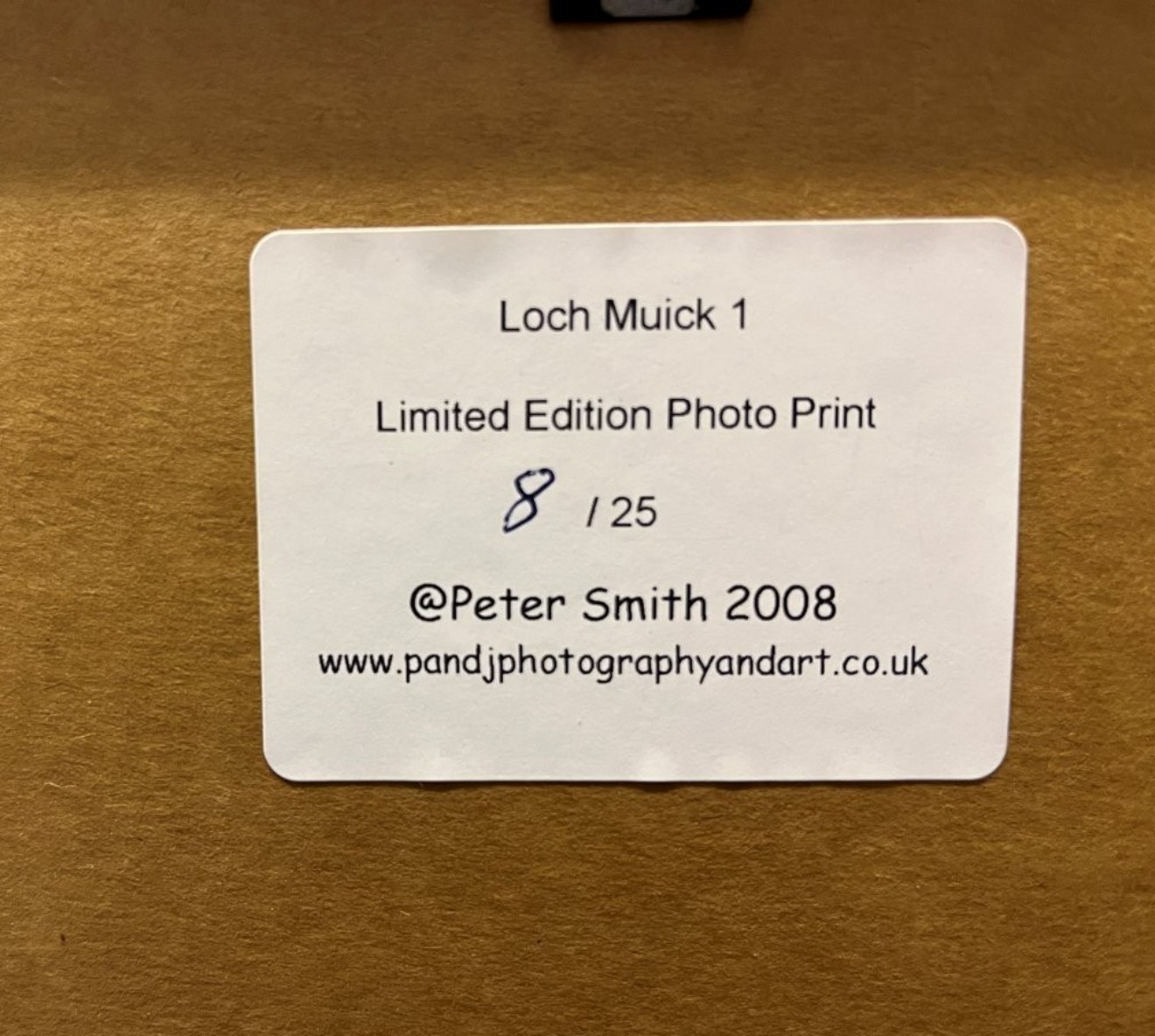 Limited Edition Photo Print by Peter Smith "Loch Muick"