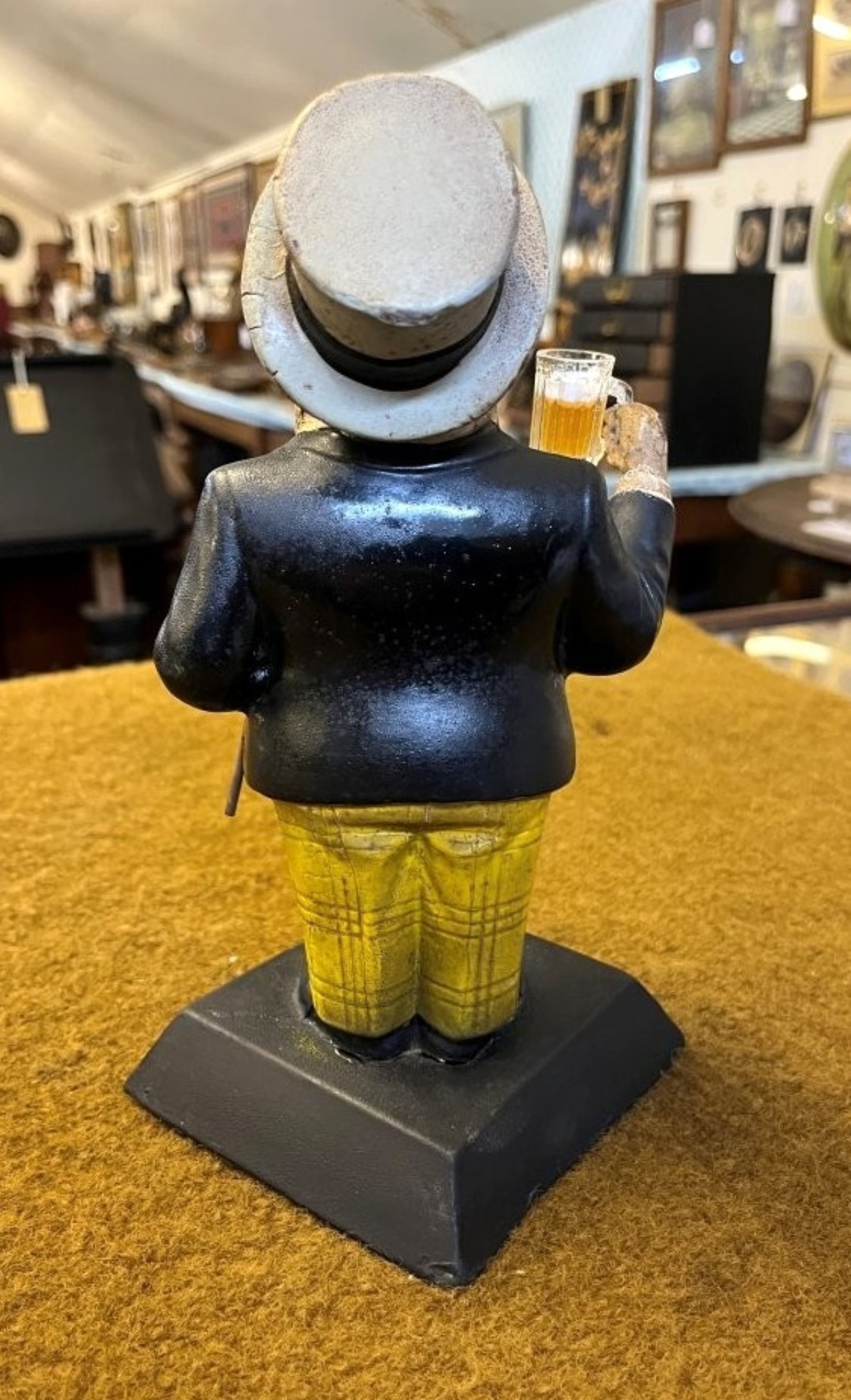 Vintage Wm Younger's Tartan Keg Bar Top Advertising Figure