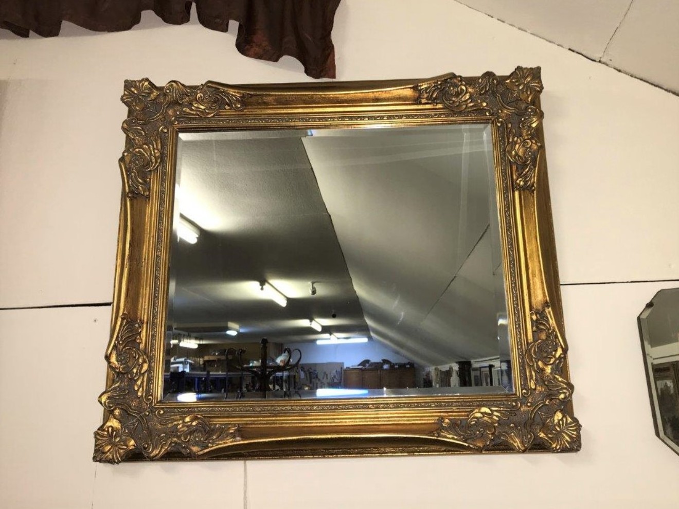 Gilt Frame Overmantle Mirror