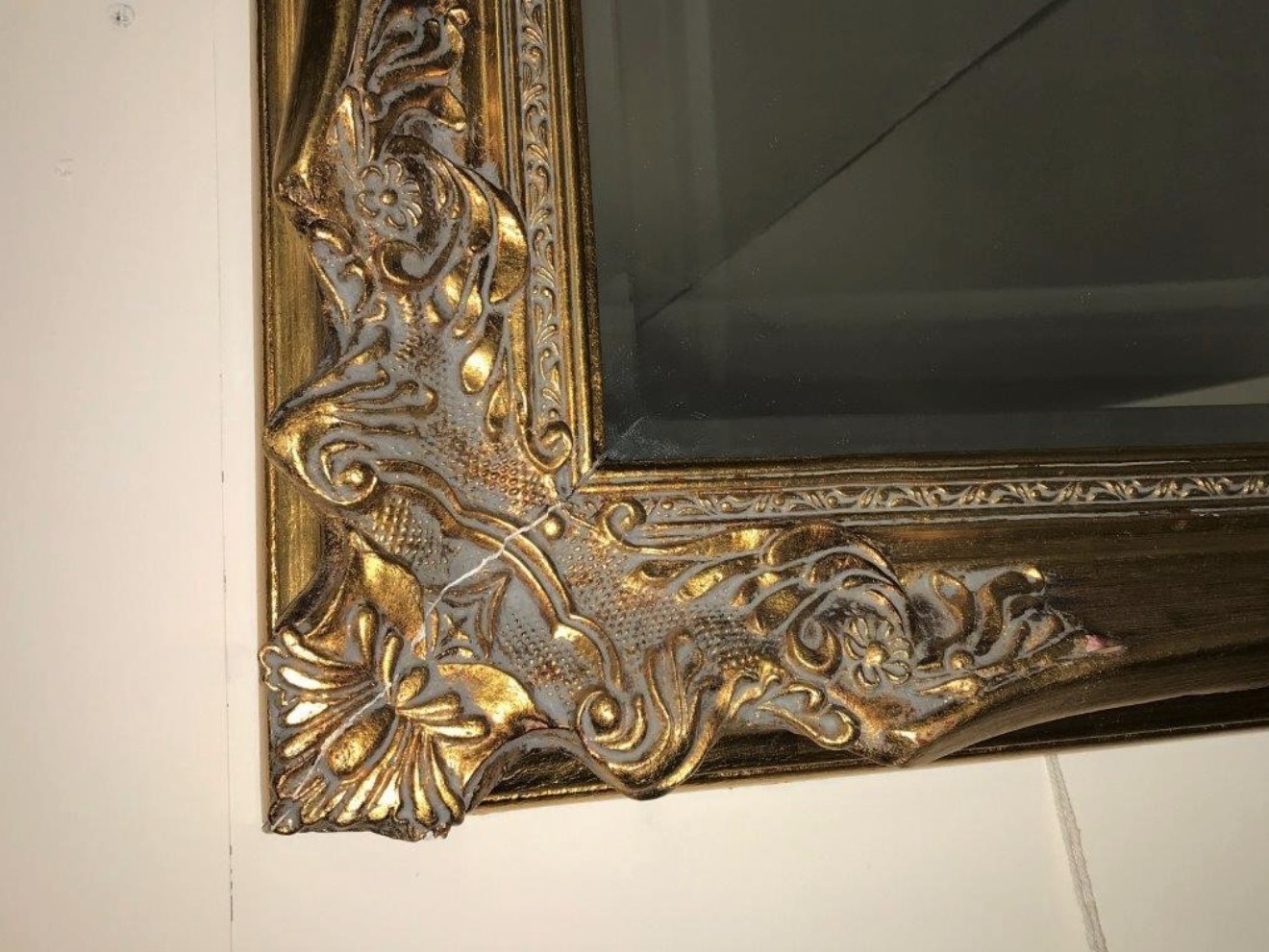 Gilt Frame Overmantle Mirror