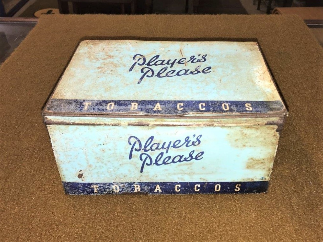 Players Tobaccos Cigarettes Tin "Players Please"