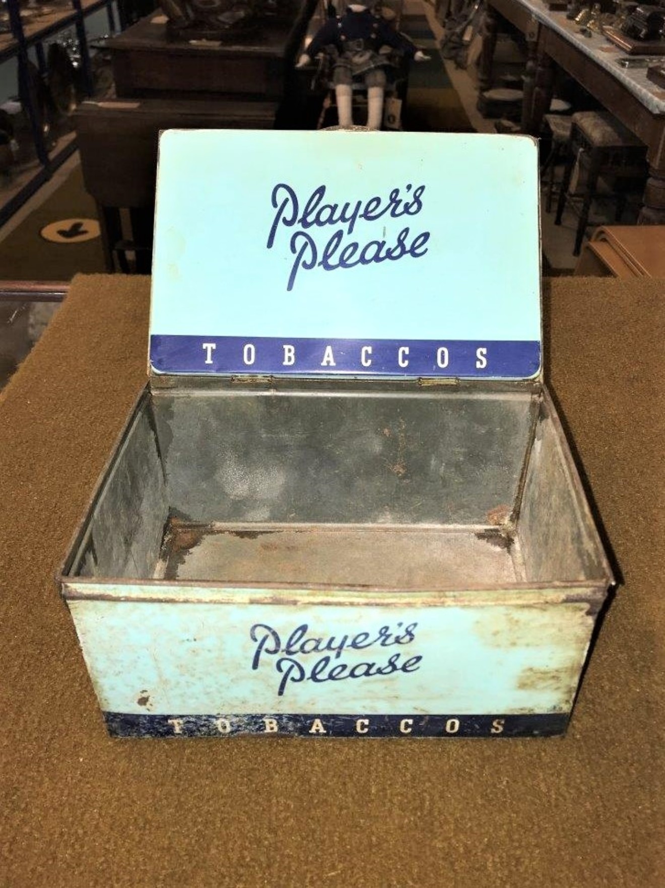 Players Tobaccos Cigarettes Tin "Players Please"
