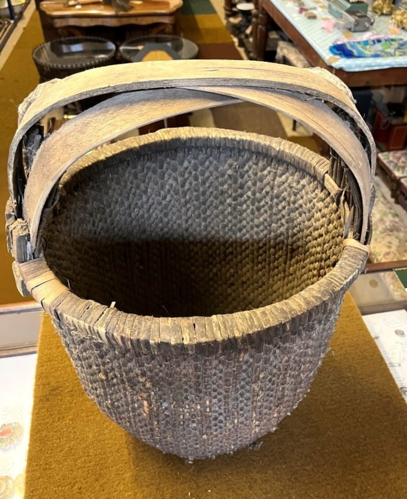 Antique Chinese Rice Harvest Basket
