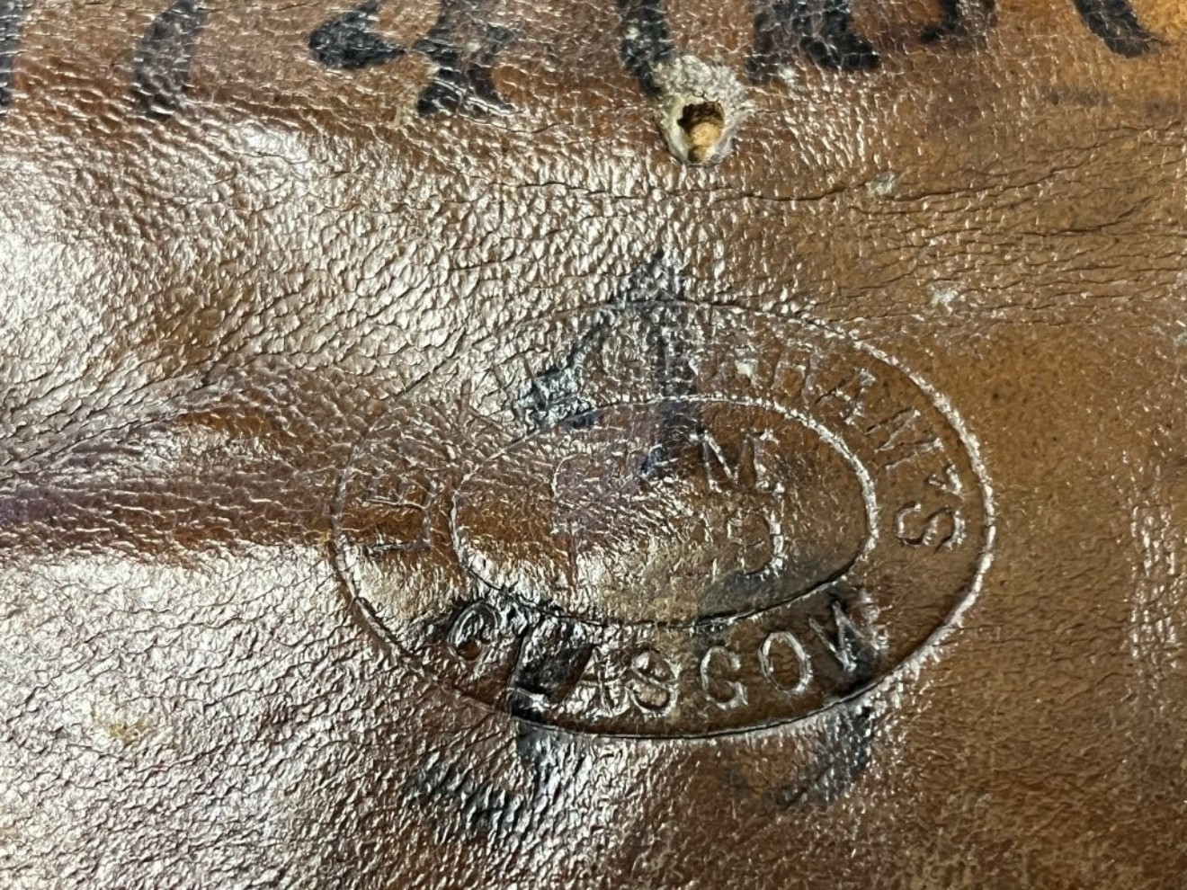 Vintage Scottish Military Horsehair Sporran by Leckie Graham's Glasgow Stamped C&M 1929