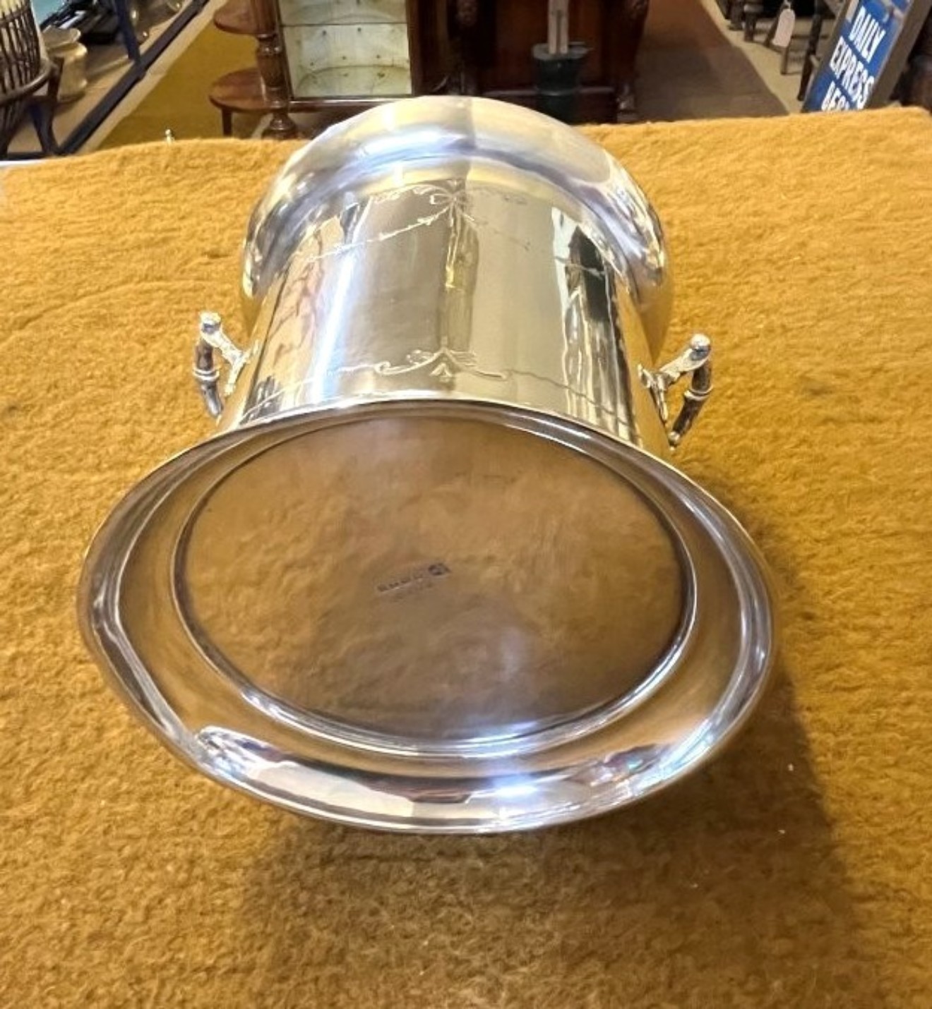 Victorian Silver Plated Wine Bottle Holder by John Gallimore Sheffield