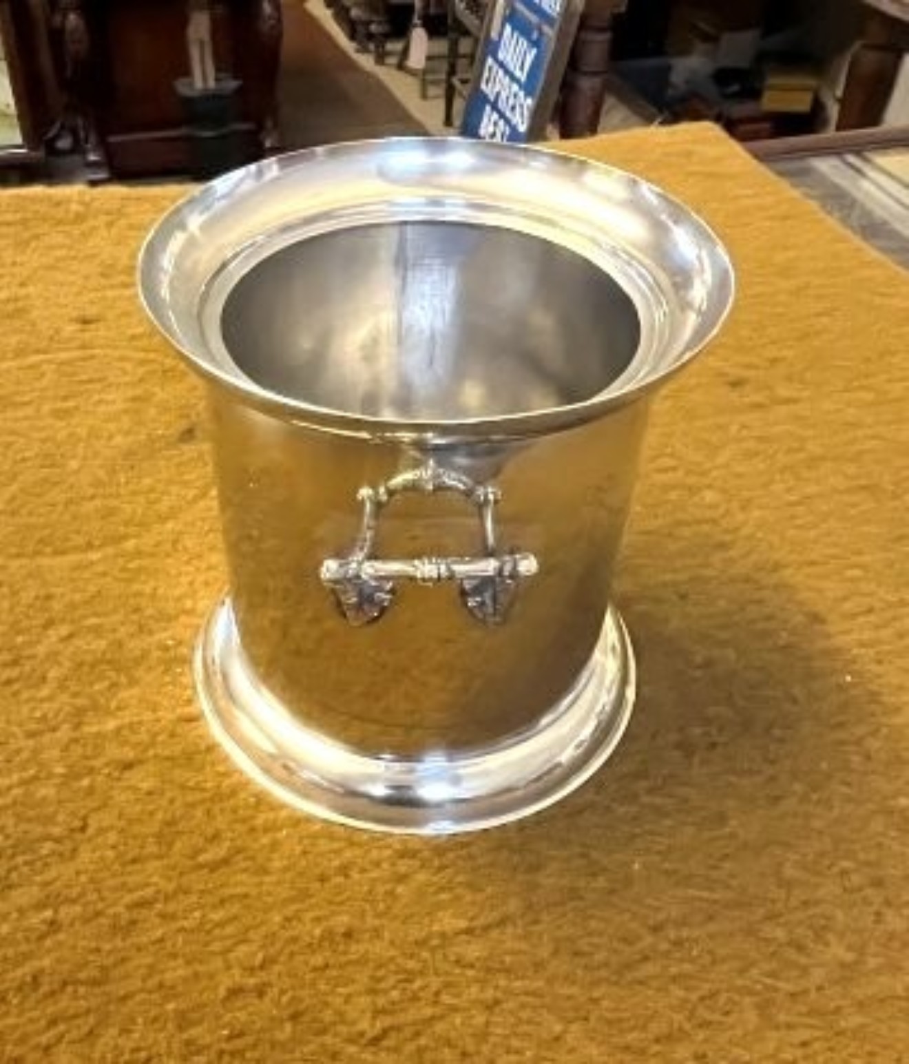 Victorian Silver Plated Wine Bottle Holder by John Gallimore Sheffield