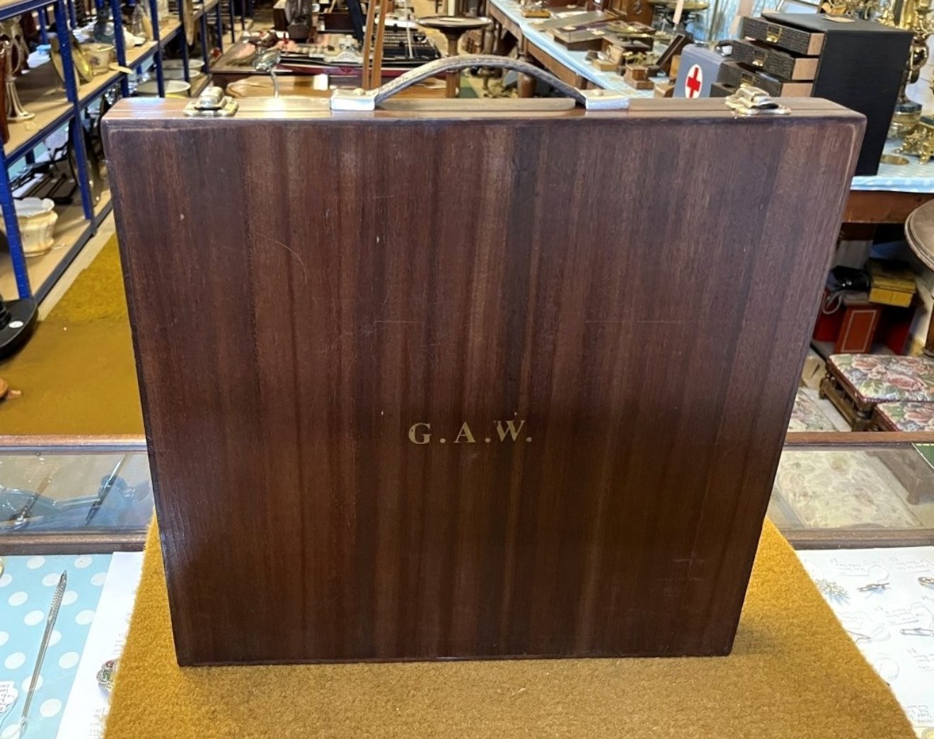 Vintage Bank Of Scotland Travelling Clerks Lectern Case