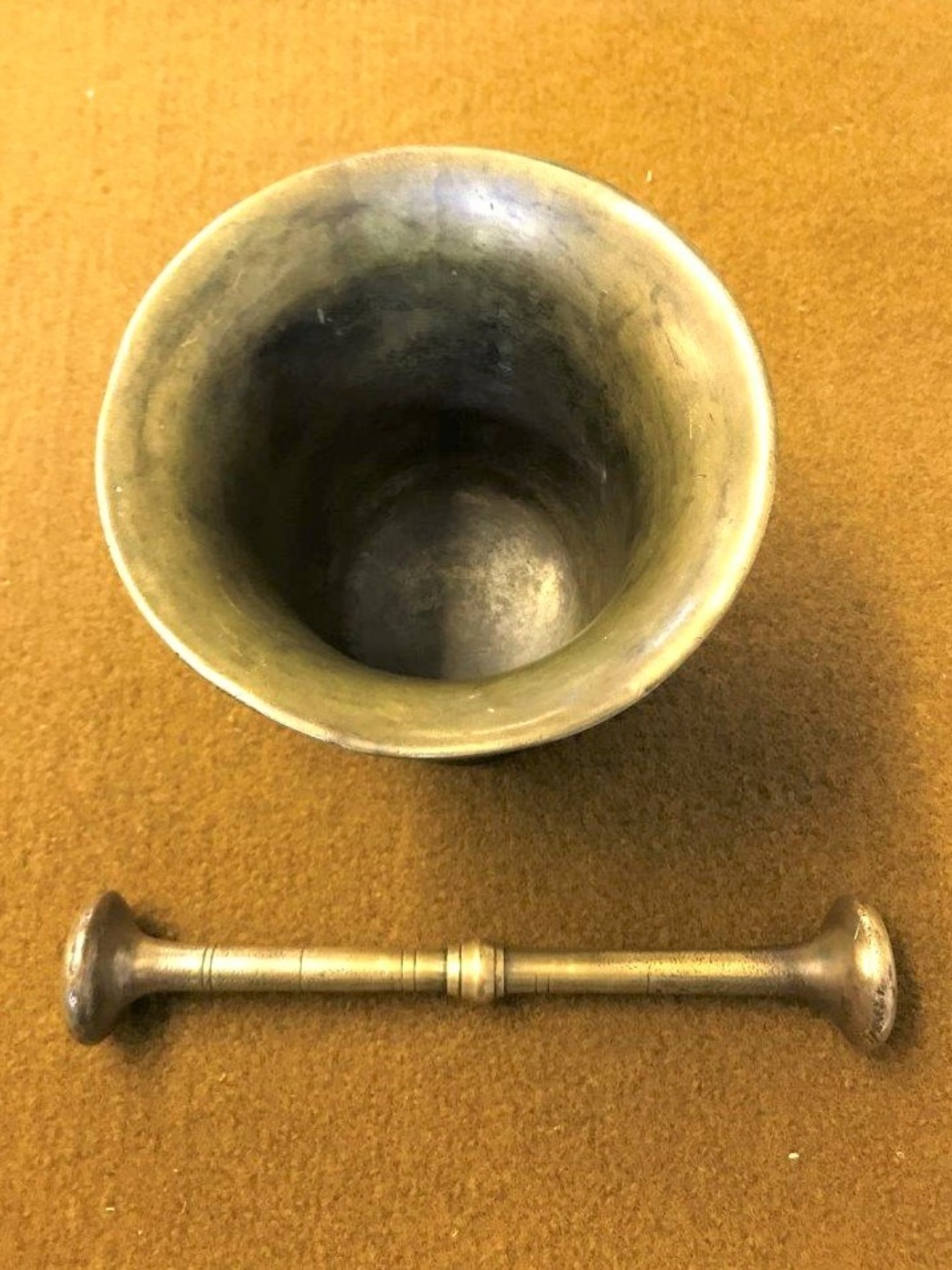 Georgian Brass Mortar and Pestle