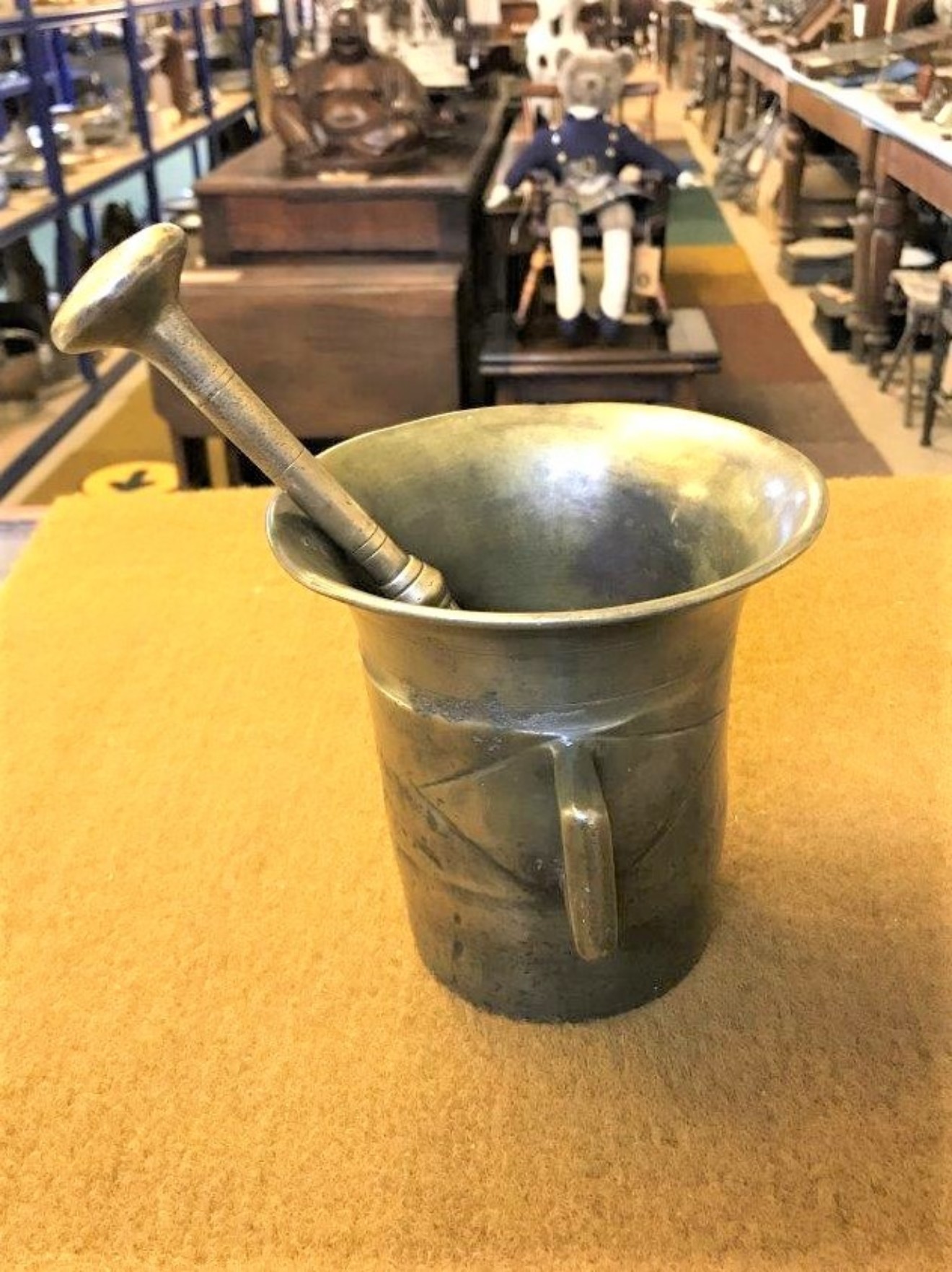 Georgian Brass Mortar and Pestle