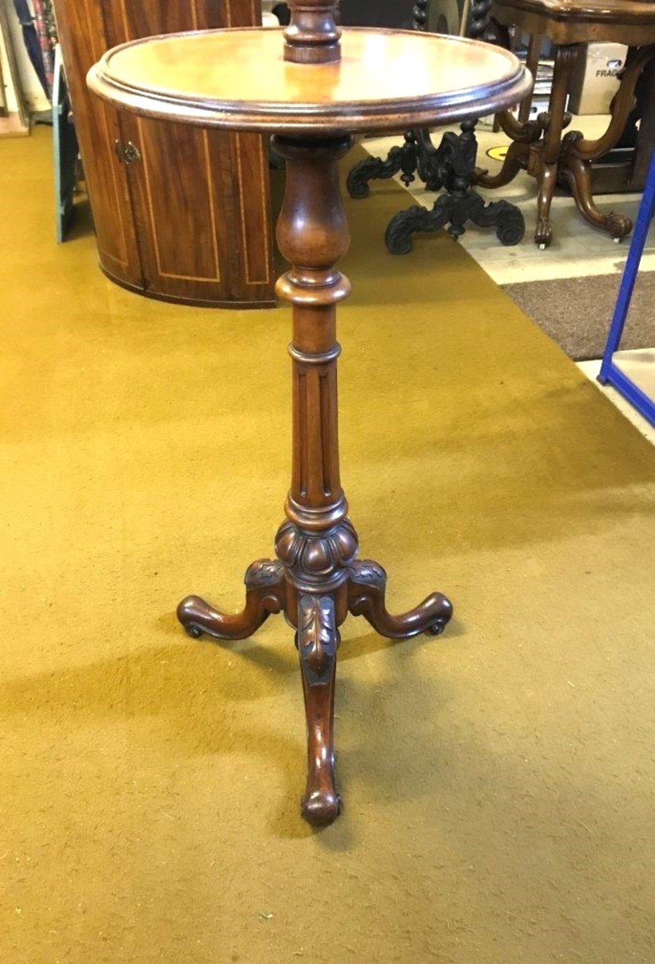 Antique Gentleman's Shaving Stand with Adjustable Mirror