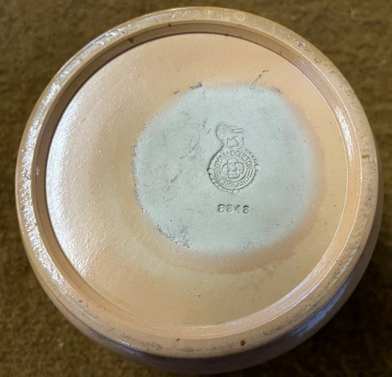 Vintage Royal Doulton Tobacco Jar with Inner Lid & Patent Retaining Bar