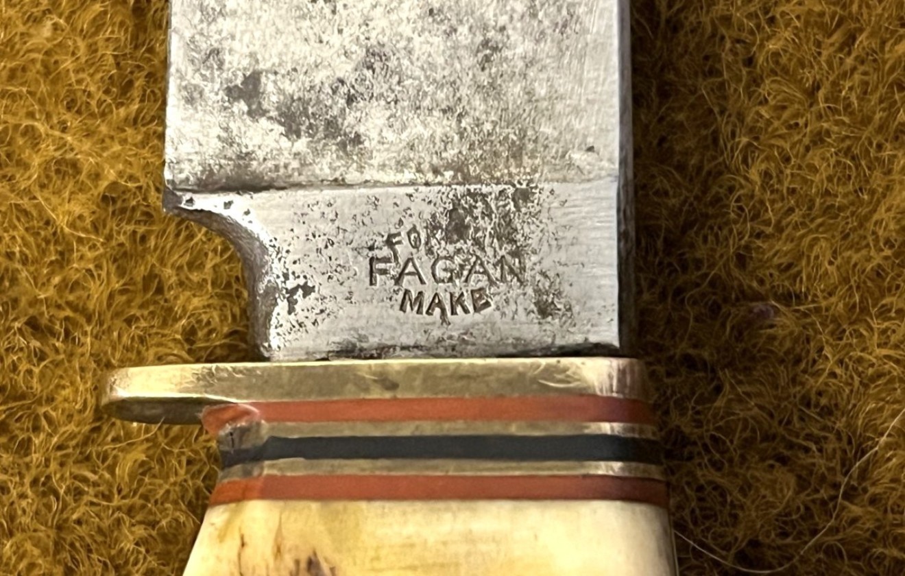 Vintage Horn Handle Hunting Knife with Corkscrew and Can Opener