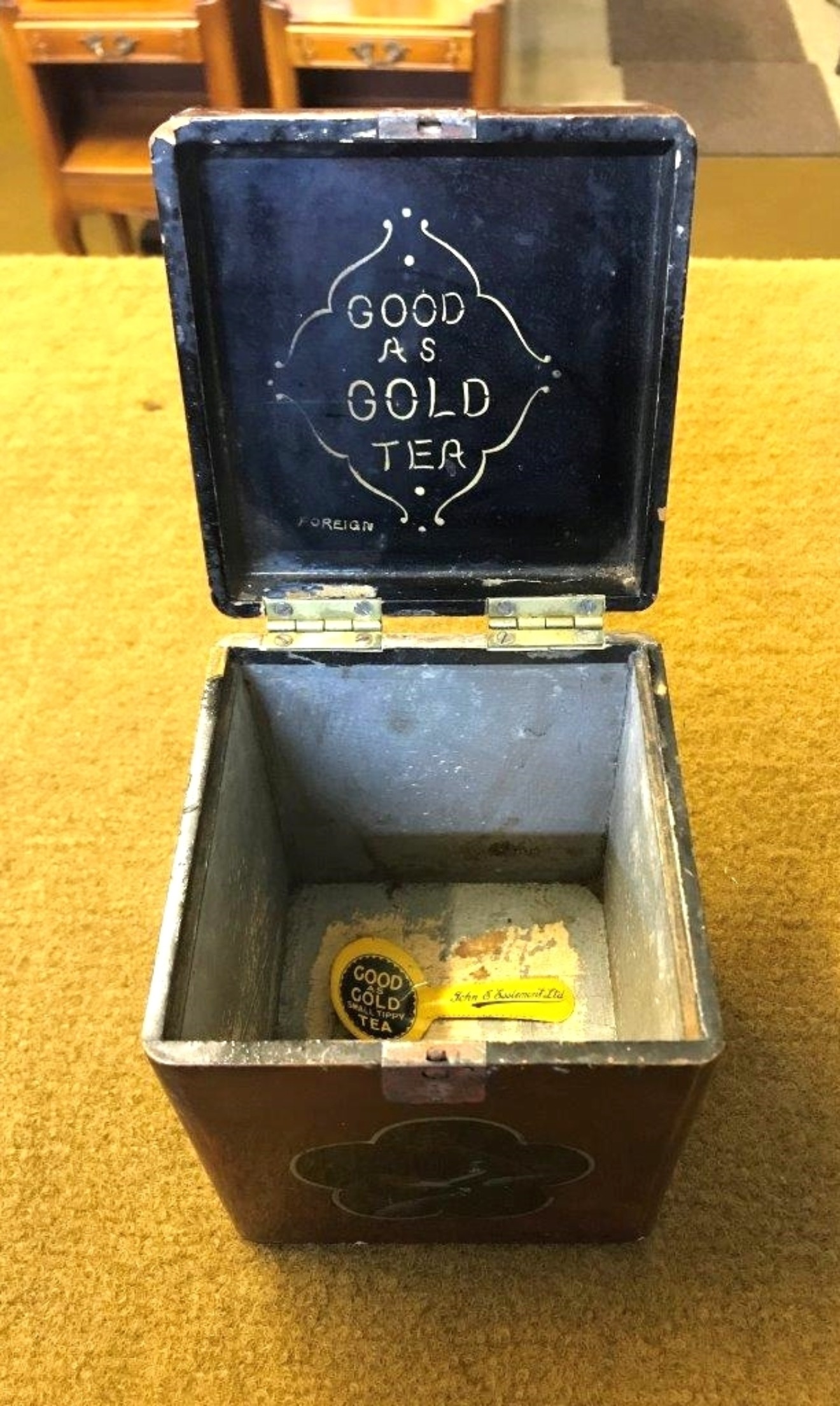 Victorian Japanese Lacquered Tea Caddy John E Esslemont Aberdeen