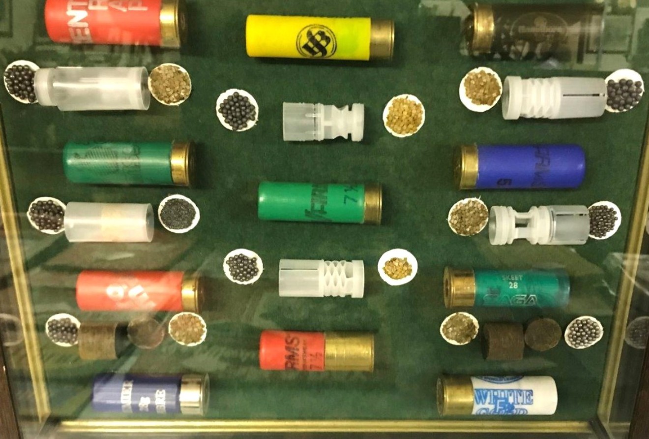 Vintage Gun Shop Cartridge Display Case