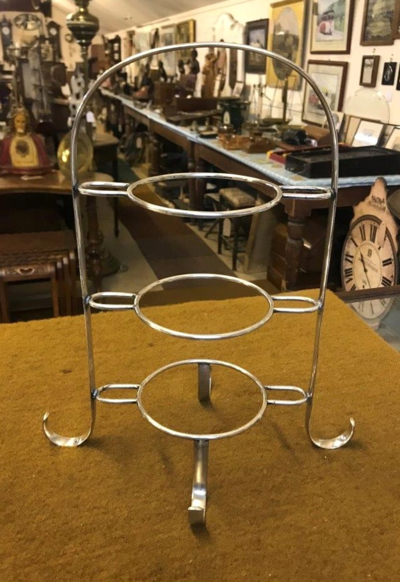 Antique Silver Plated 3 Tier Mappin & Webb Cake Stand
