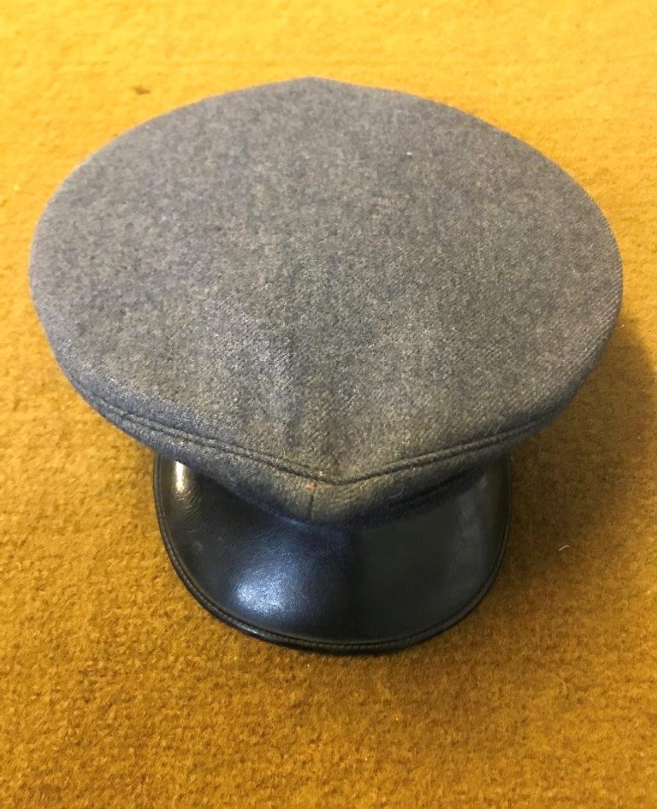 Vintage RAF Ordinary Airman's Peaked Cap c/w Brass Cap Badge