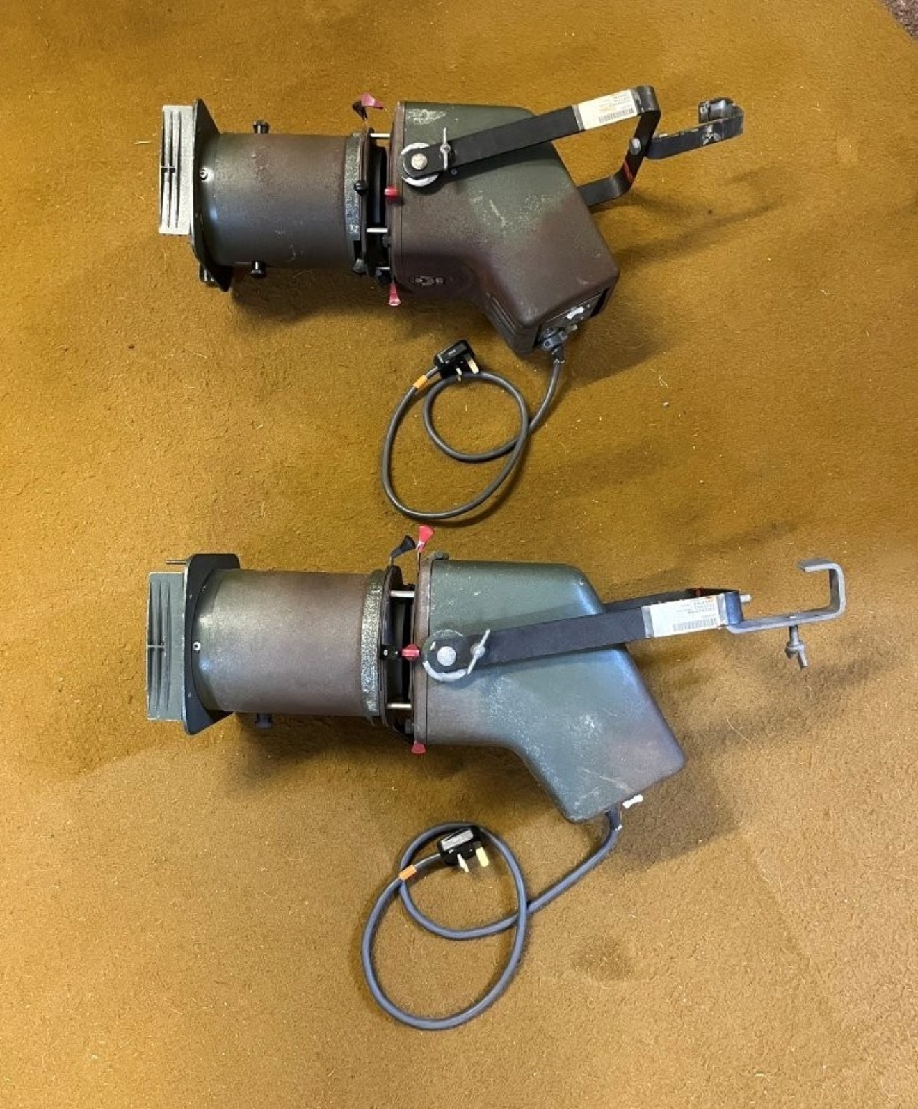 Vintage Pair of Strand Co Theatre Lamps from Chichester Festival Theatre
