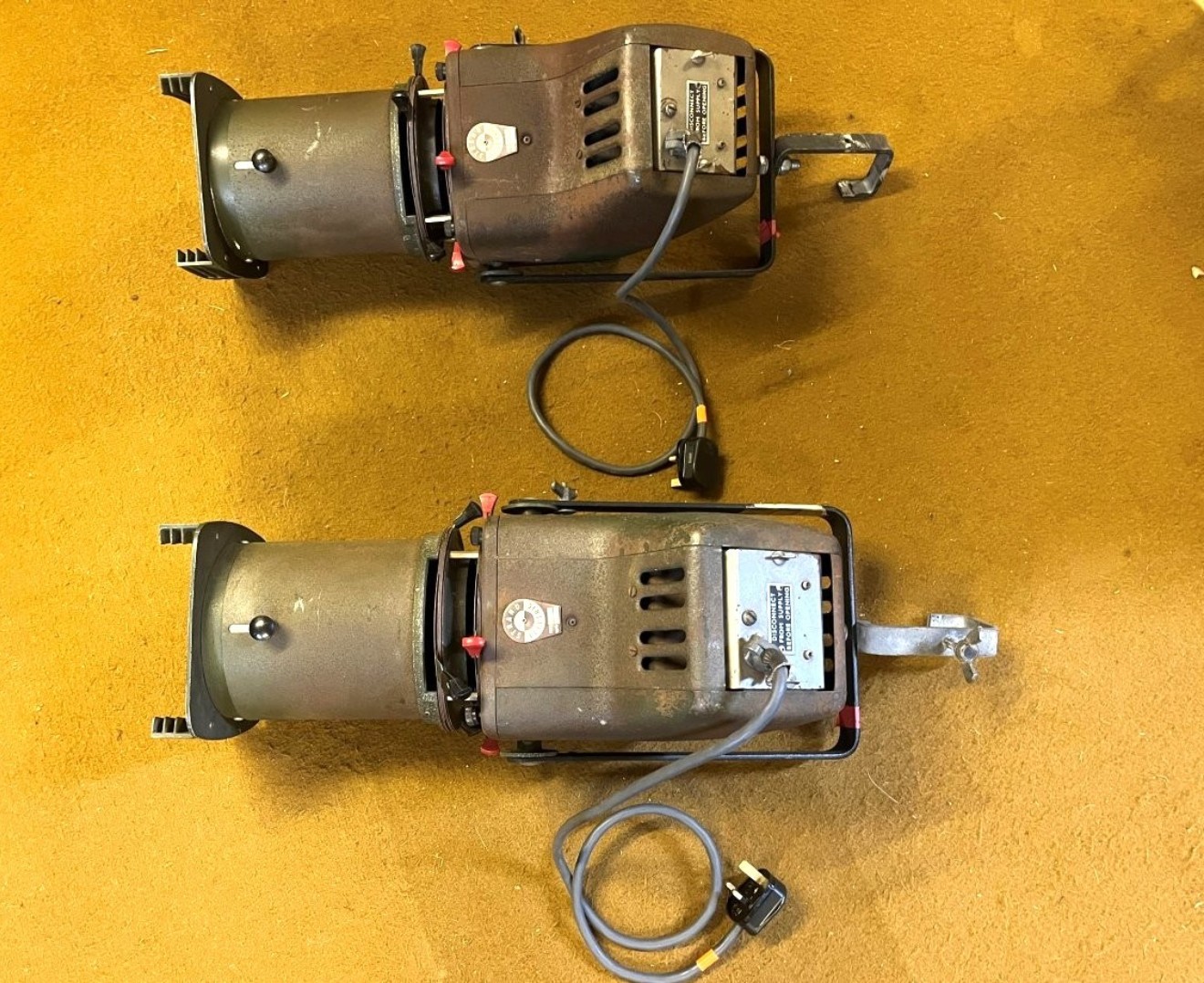 Vintage Pair of Strand Co Theatre Lamps from Chichester Festival Theatre