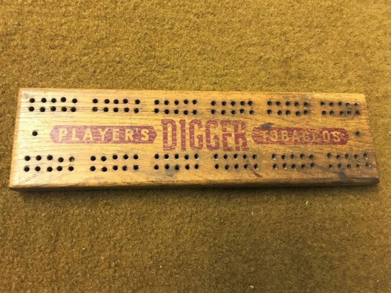 Cribbage Board Players Digger Tobaccos