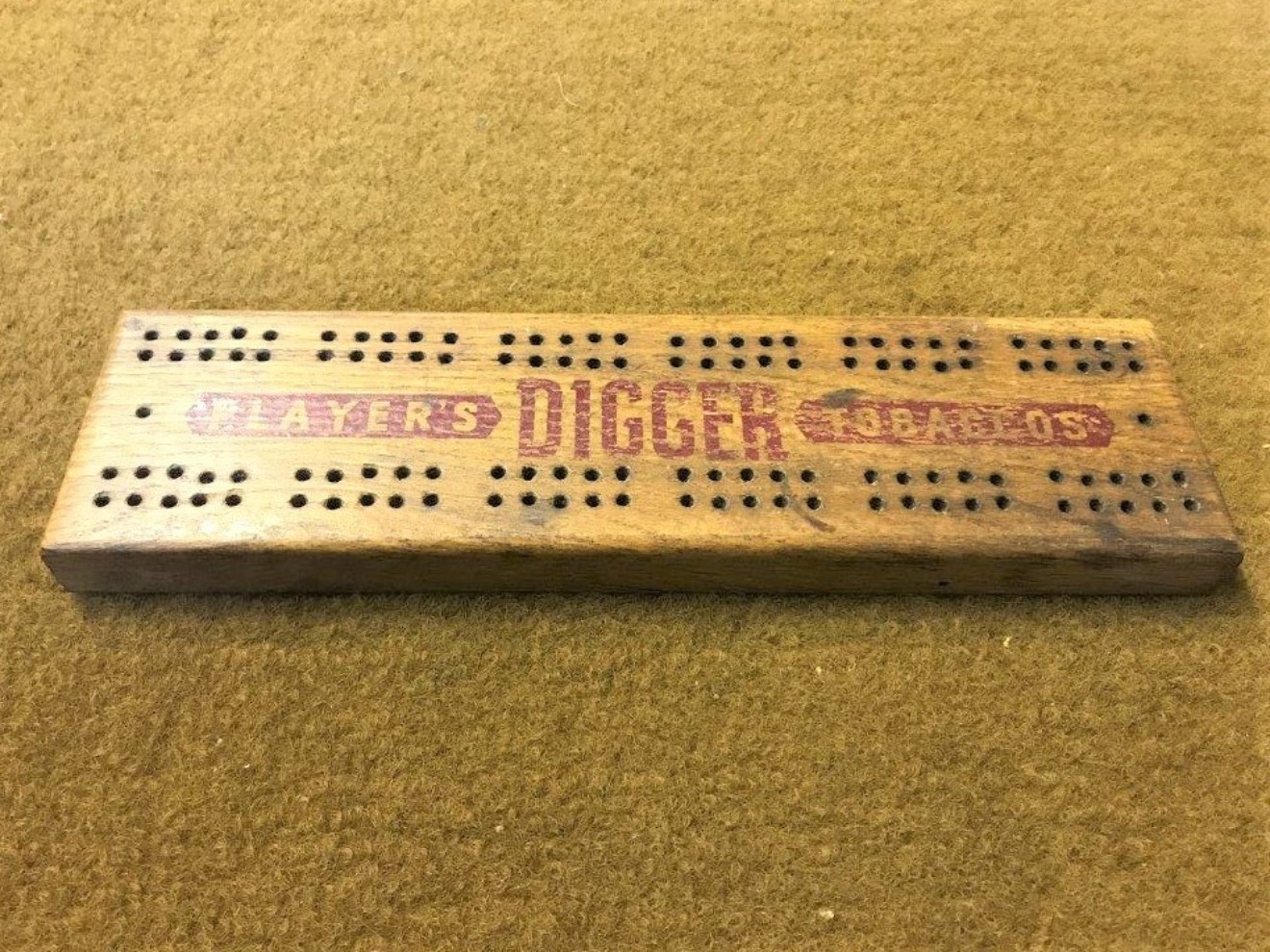 Cribbage Board Players Digger Tobaccos