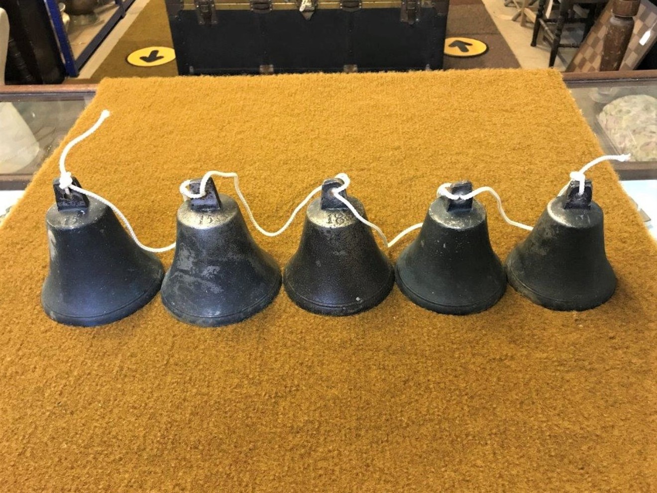 Set of 5 Graduated Country House Service Bells