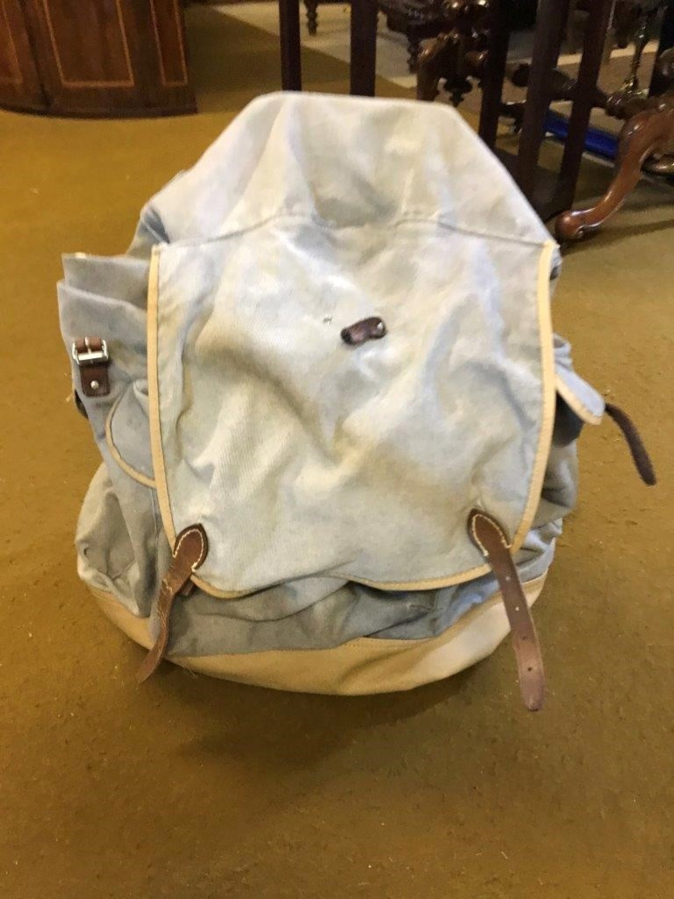 Vintage Canvas / Leather Rucksack