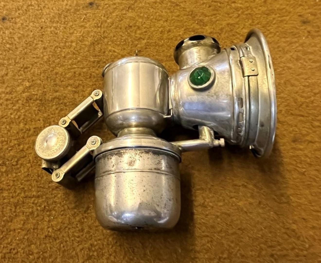 Antique Joseph Lucas Aceta Major 314.11 Carbide Cycle Lamp a
