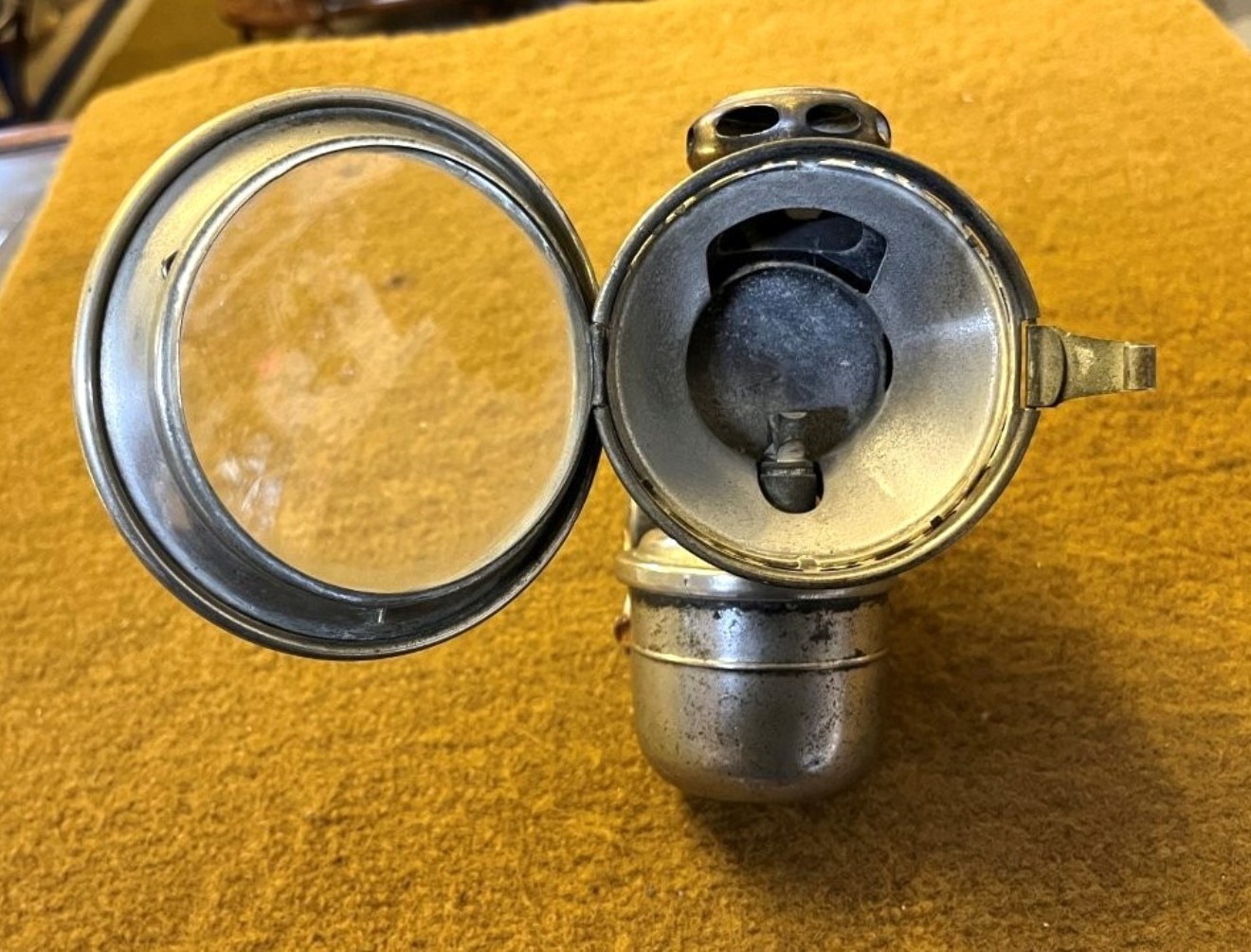 Antique Joseph Lucas Aceta Major 314.11 Carbide Cycle Lamp a