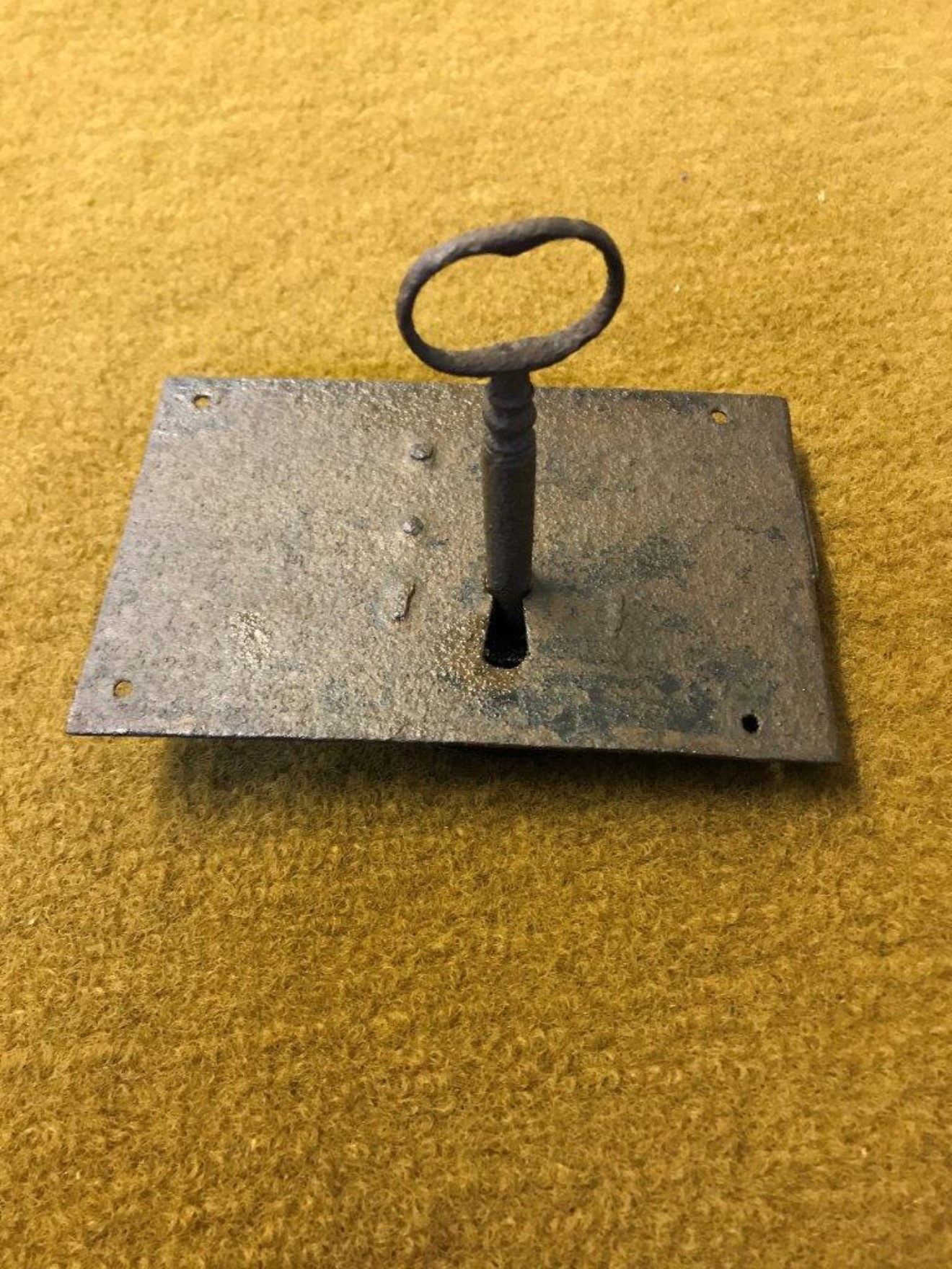 Victorian Iron Lock and Key