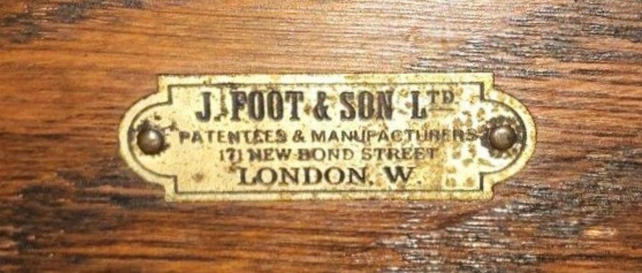 Antique "ADAPTA" Patent Adjustable Overbed / Hospital Table by J Foot & Son Ltd London