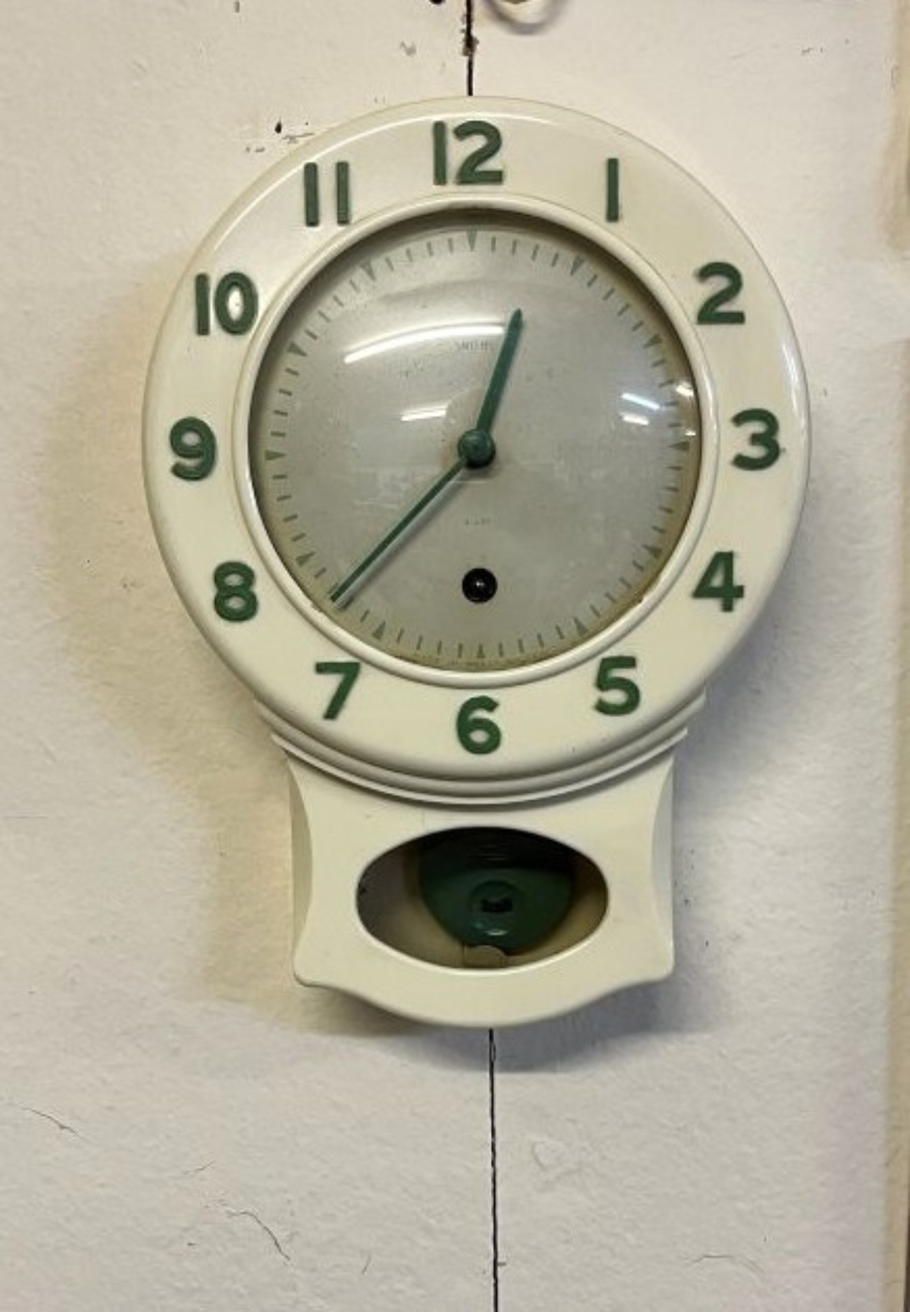 Vintage Smiths Bakelite Drop Dial Clock 8 Day Movement