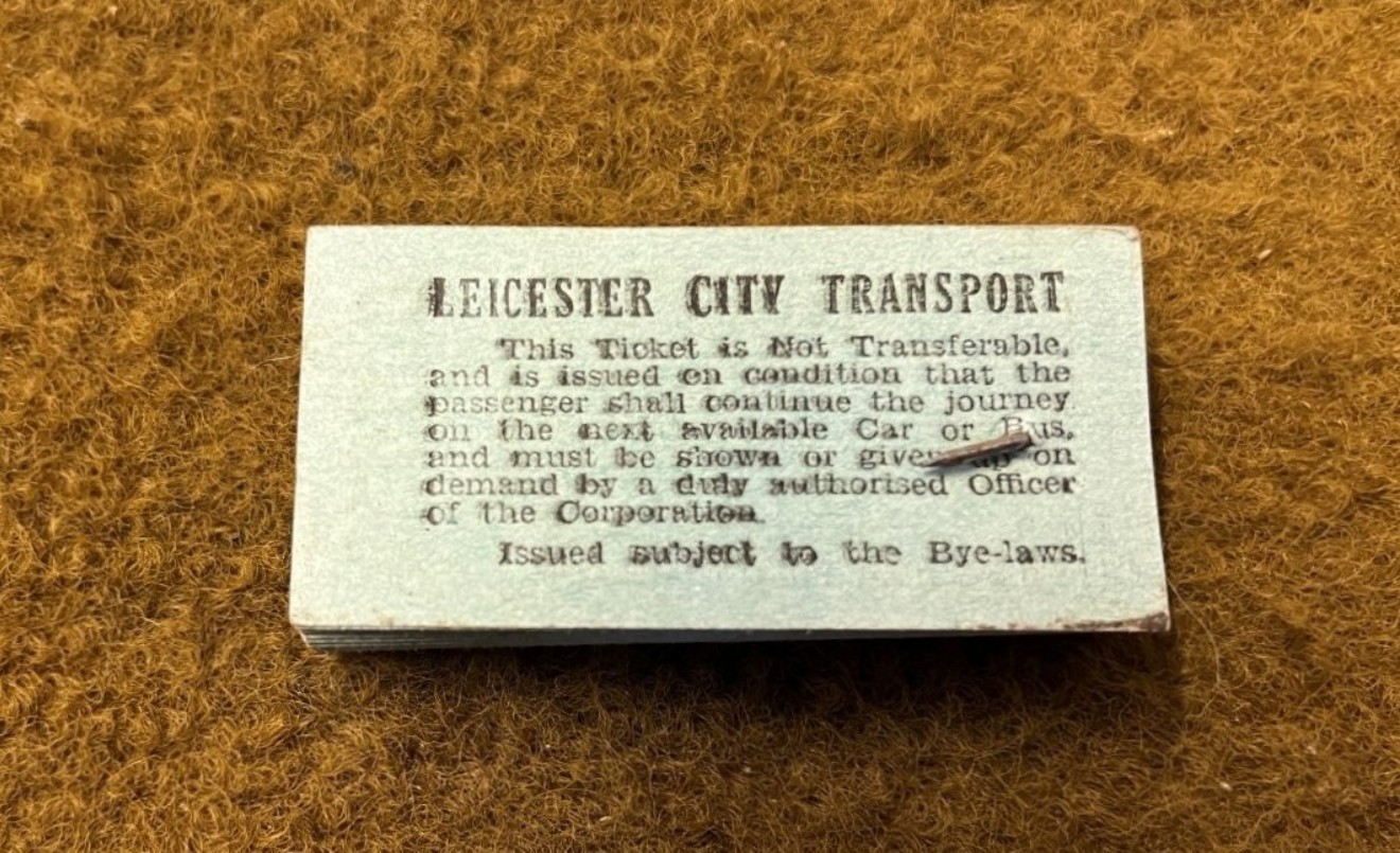 Vintage Block of Leicester City Transport Bus Tickets