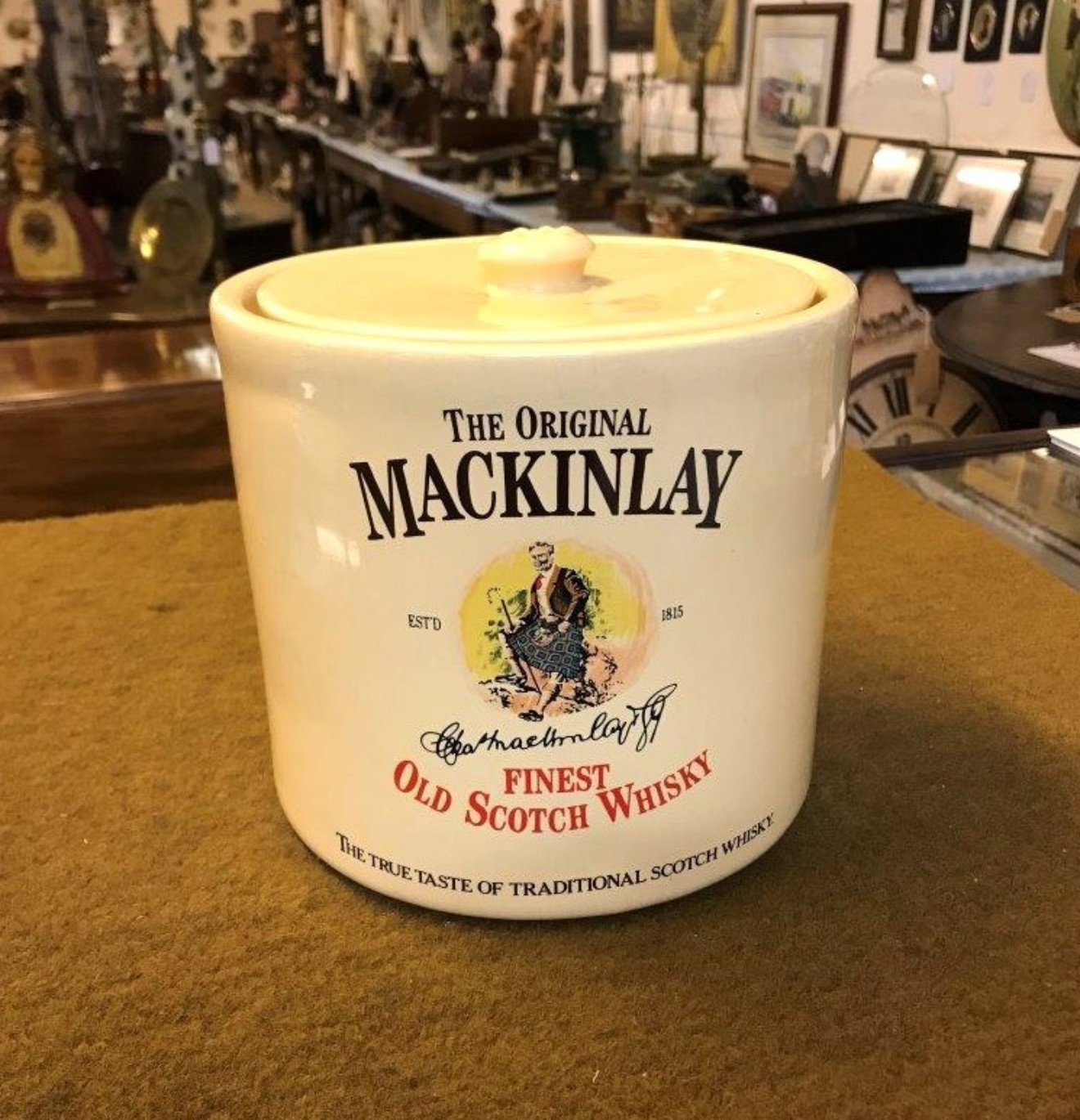 Rare Vintage The Original Mackinlay Finest Old Scotch Whisky Ice Bucket