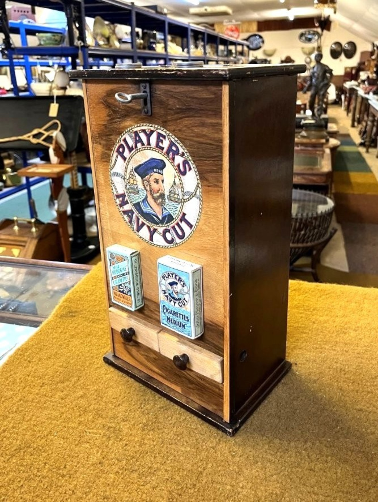 Vintage Counter / Bar Top Cigarette Vending Machine
