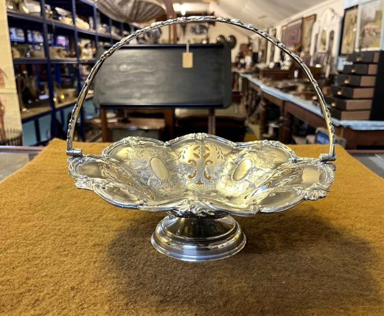Victorian Silver Plated Fruit Bowl Marked JS&S for John Sherwood & Sons Birmingham