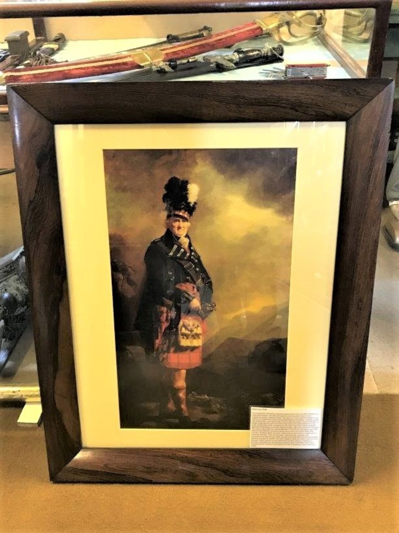 "The MacNab" Print In Rosewood Frame