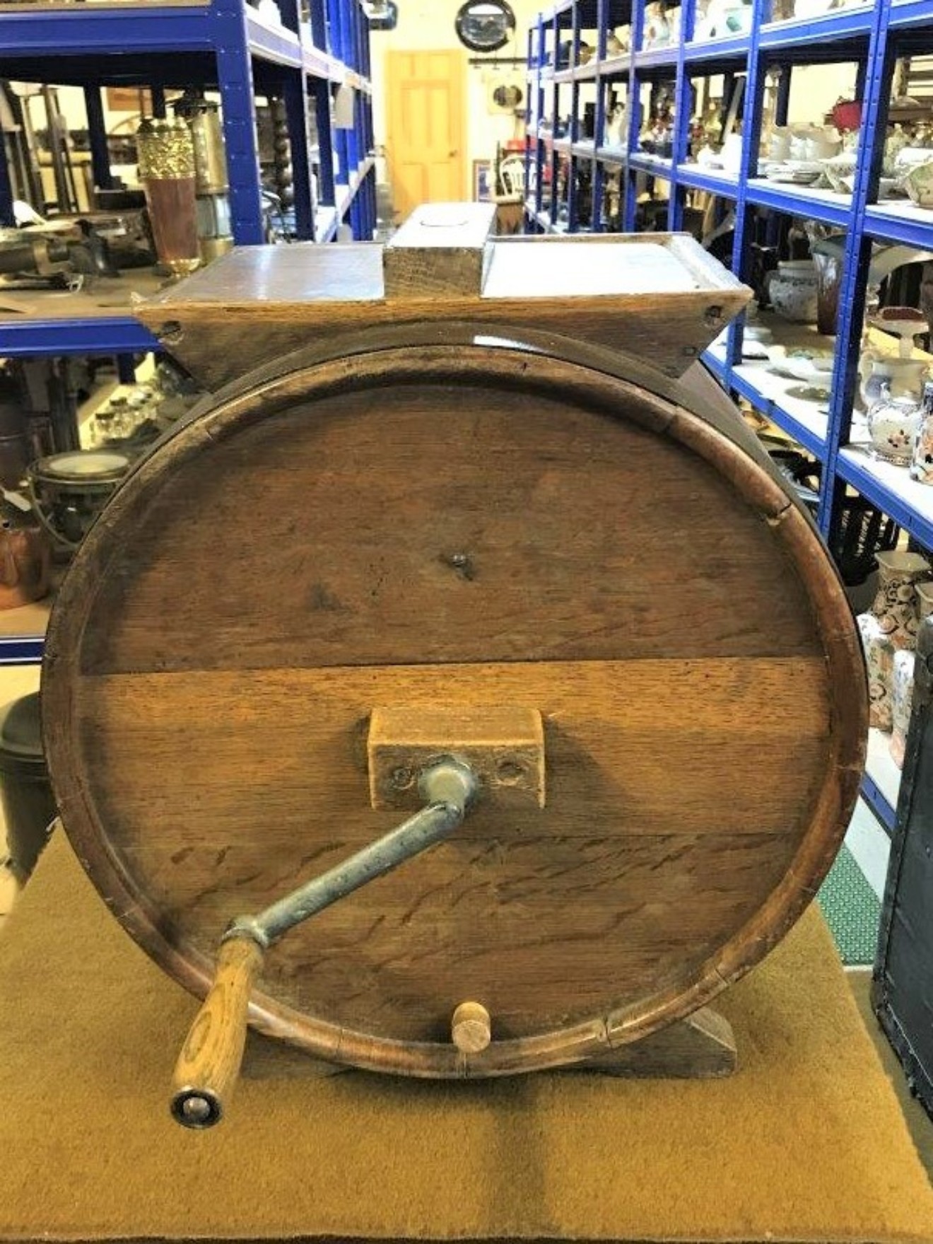 Vintage Oak Butter Churn