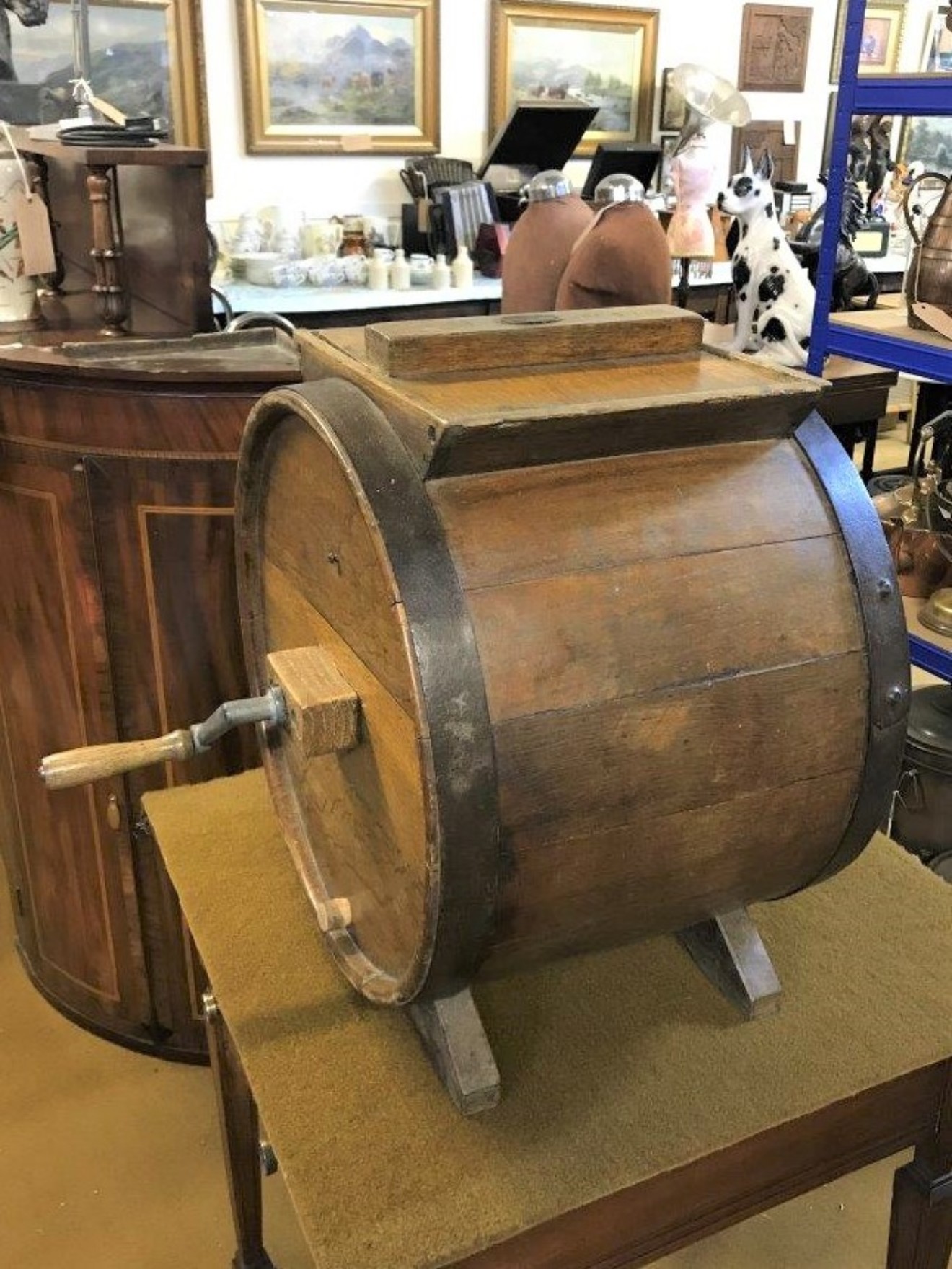 Vintage Oak Butter Churn