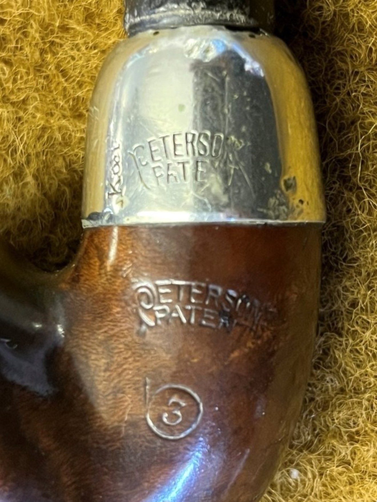 Vintage Petersons Patent Briar Pipe No3