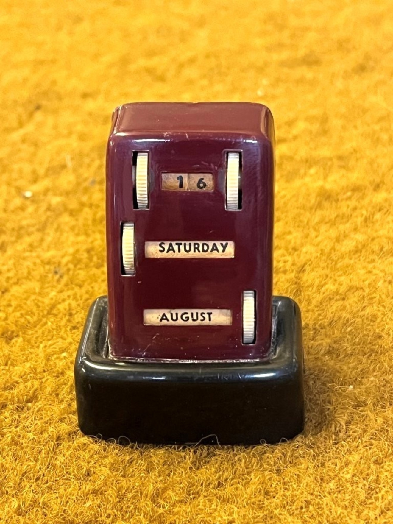 Vintage Perpetual Calendar Pencil Sharpener