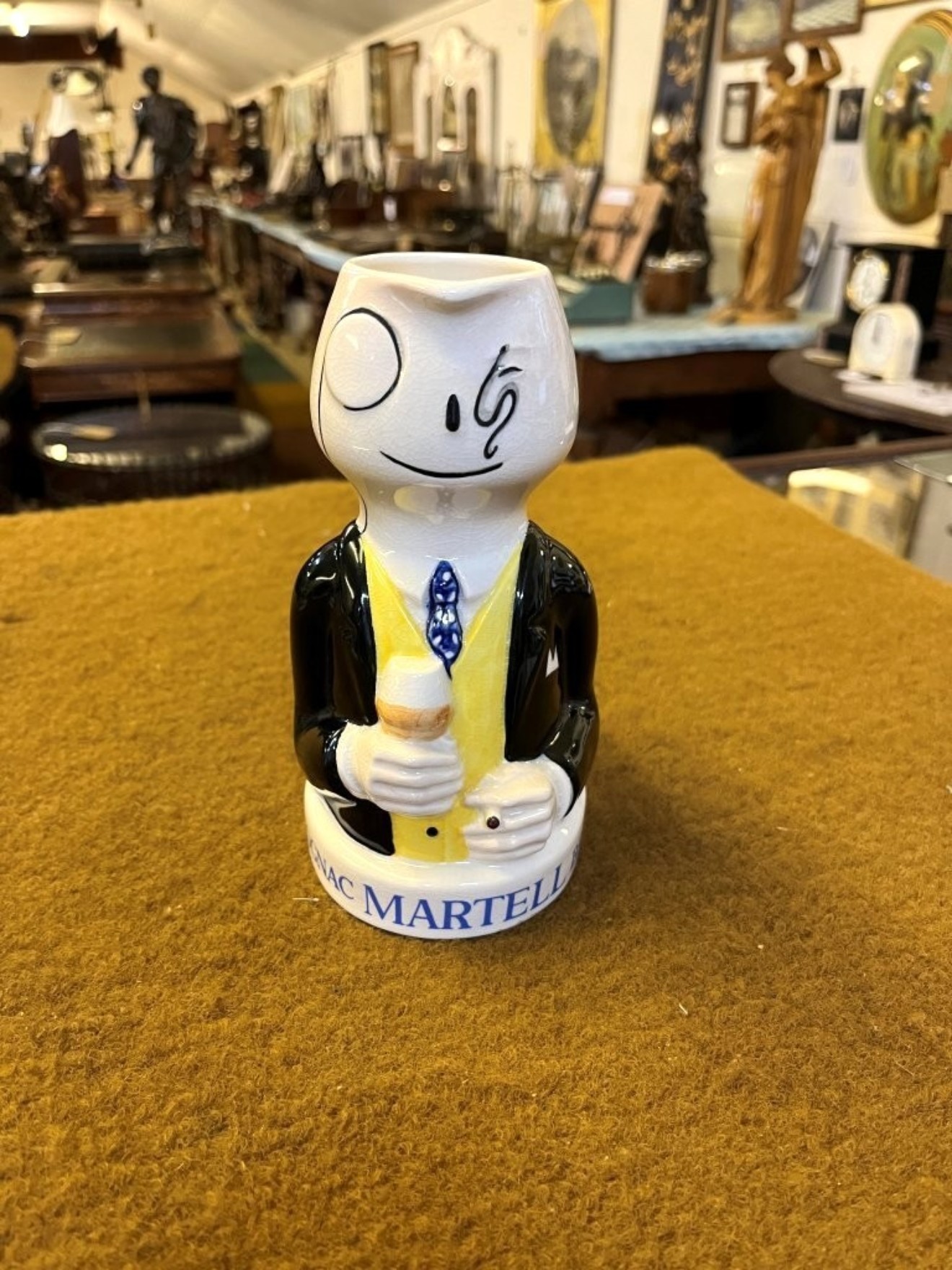 Vintage Martell Brandy Advertising Water Jug