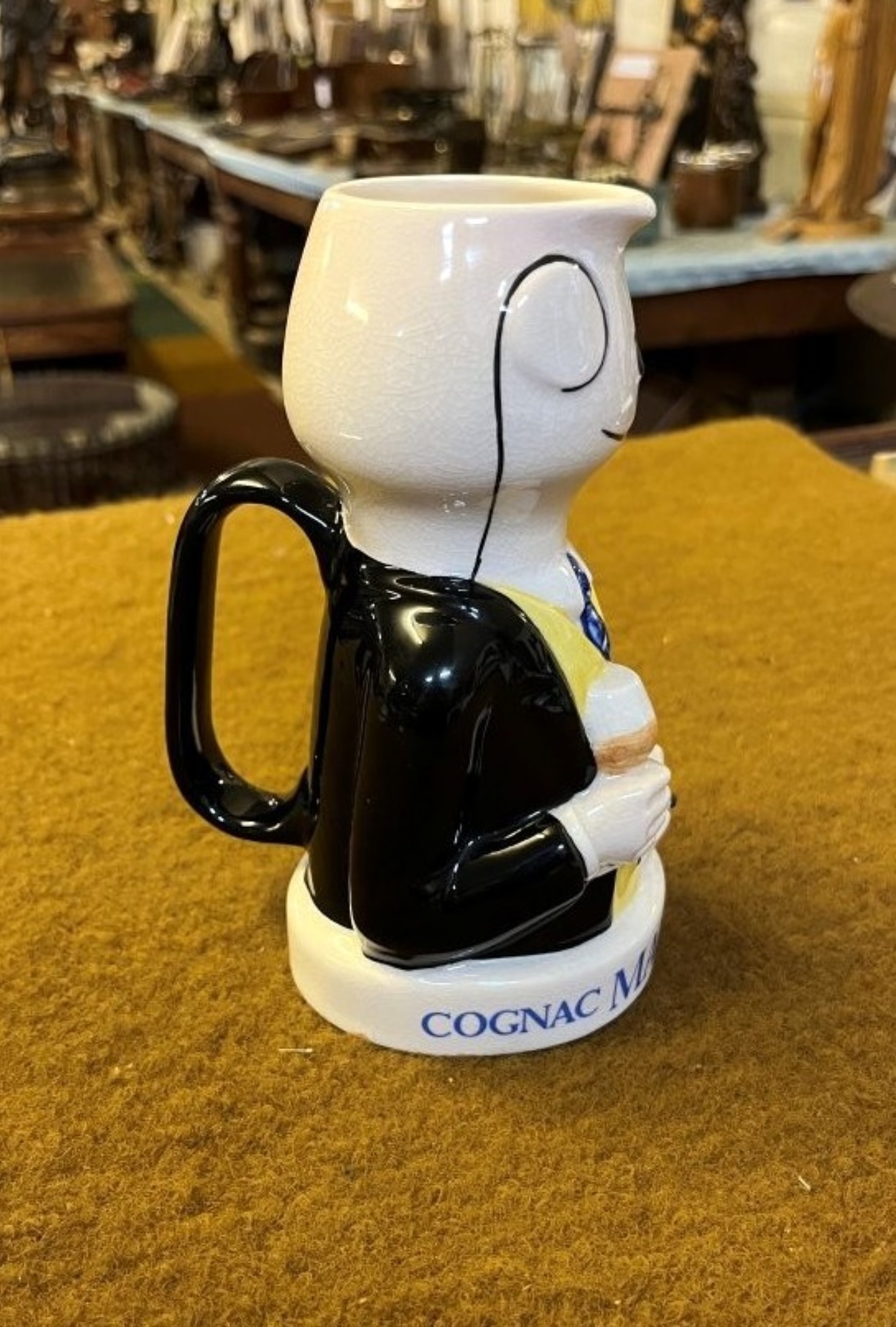 Vintage Martell Brandy Advertising Water Jug