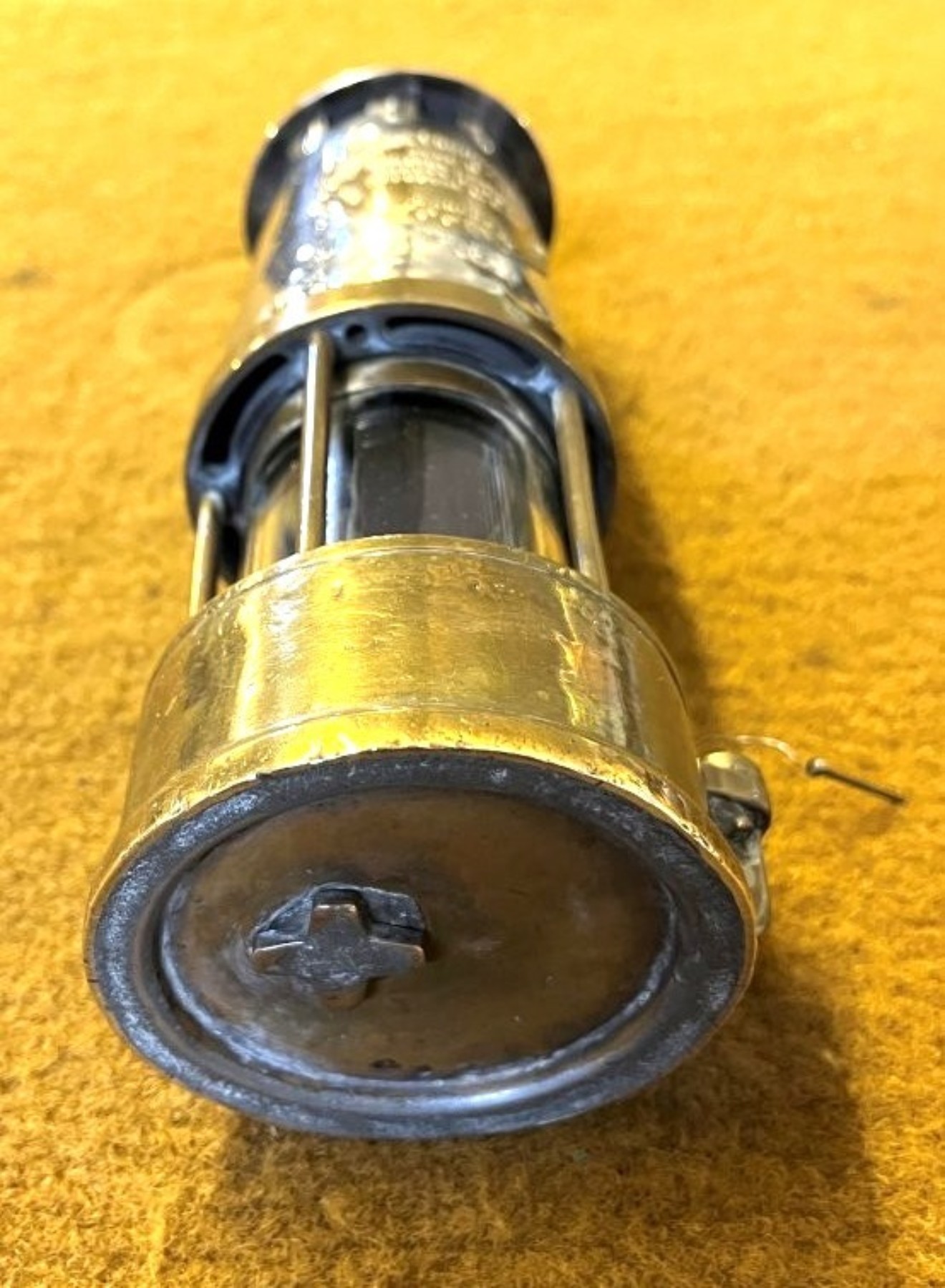 Vintage Miners Safety Lamp by "Eccles" The Protector Lamp & Lighting Co Ltd